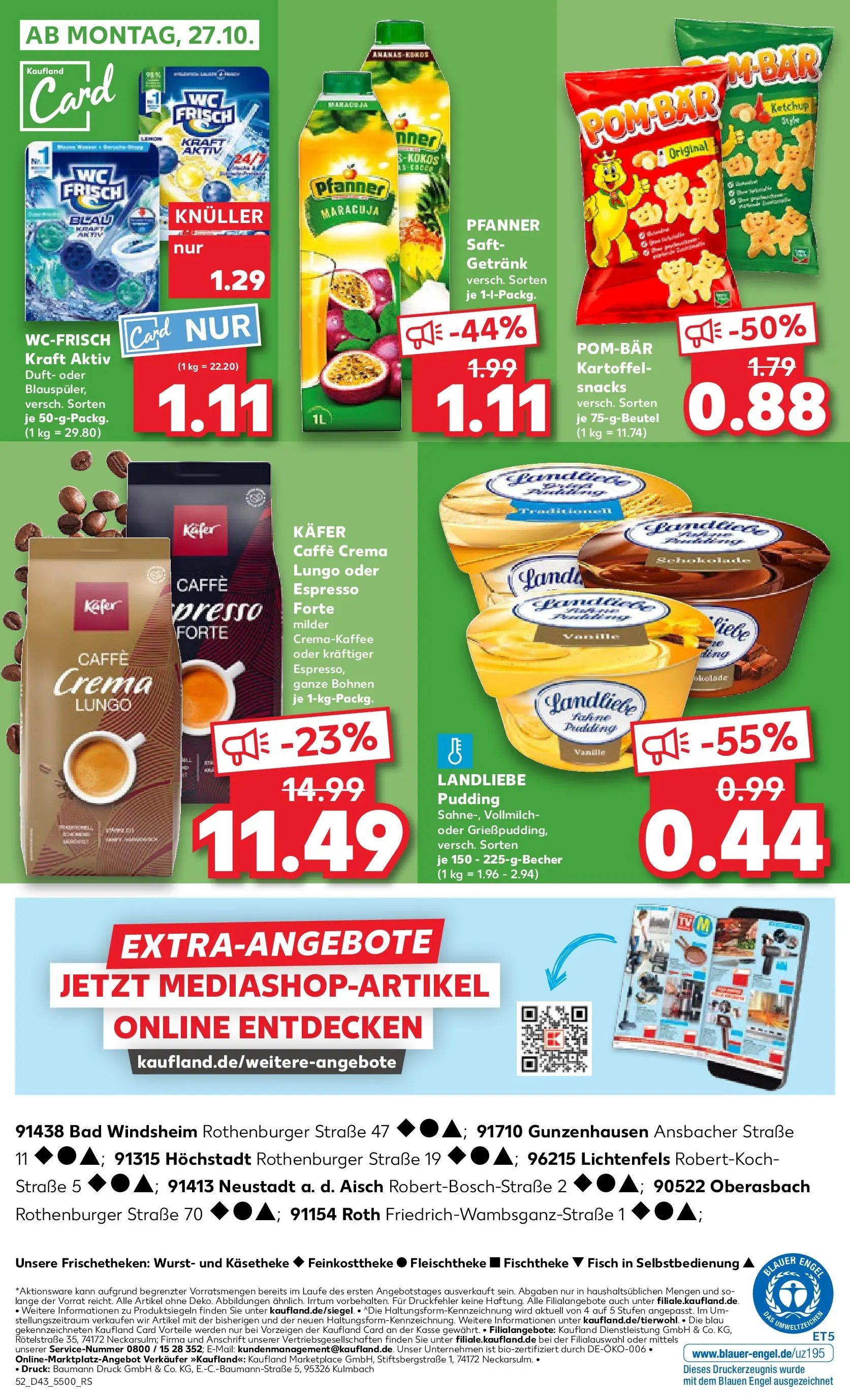 Prospekt Kaufland ab 22.10.2025 » Angebote Online zum Blättern | Seite: 52 | Produkte: Bad, Duft, Wurst, Ketchup
