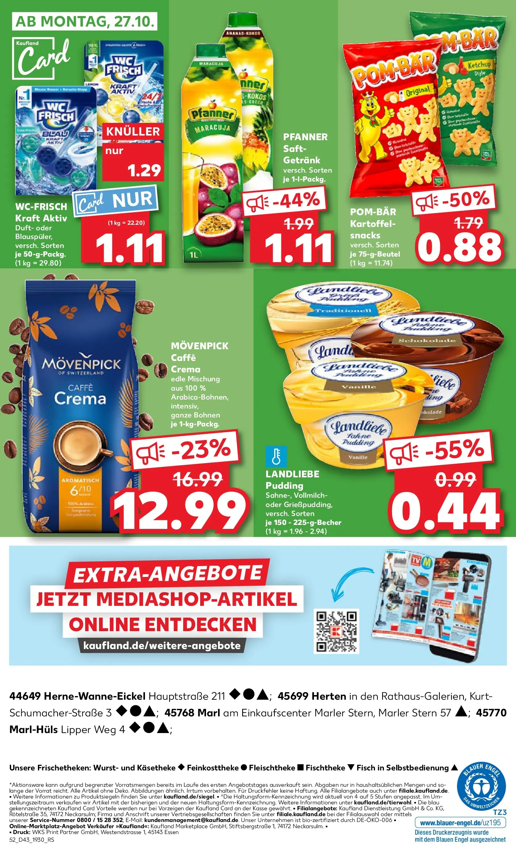 Prospekt Kaufland ab 22.10.2025 » Angebote Online zum Blättern | Seite: 52 | Produkte: Duft, Wurst, Chips, Ketchup