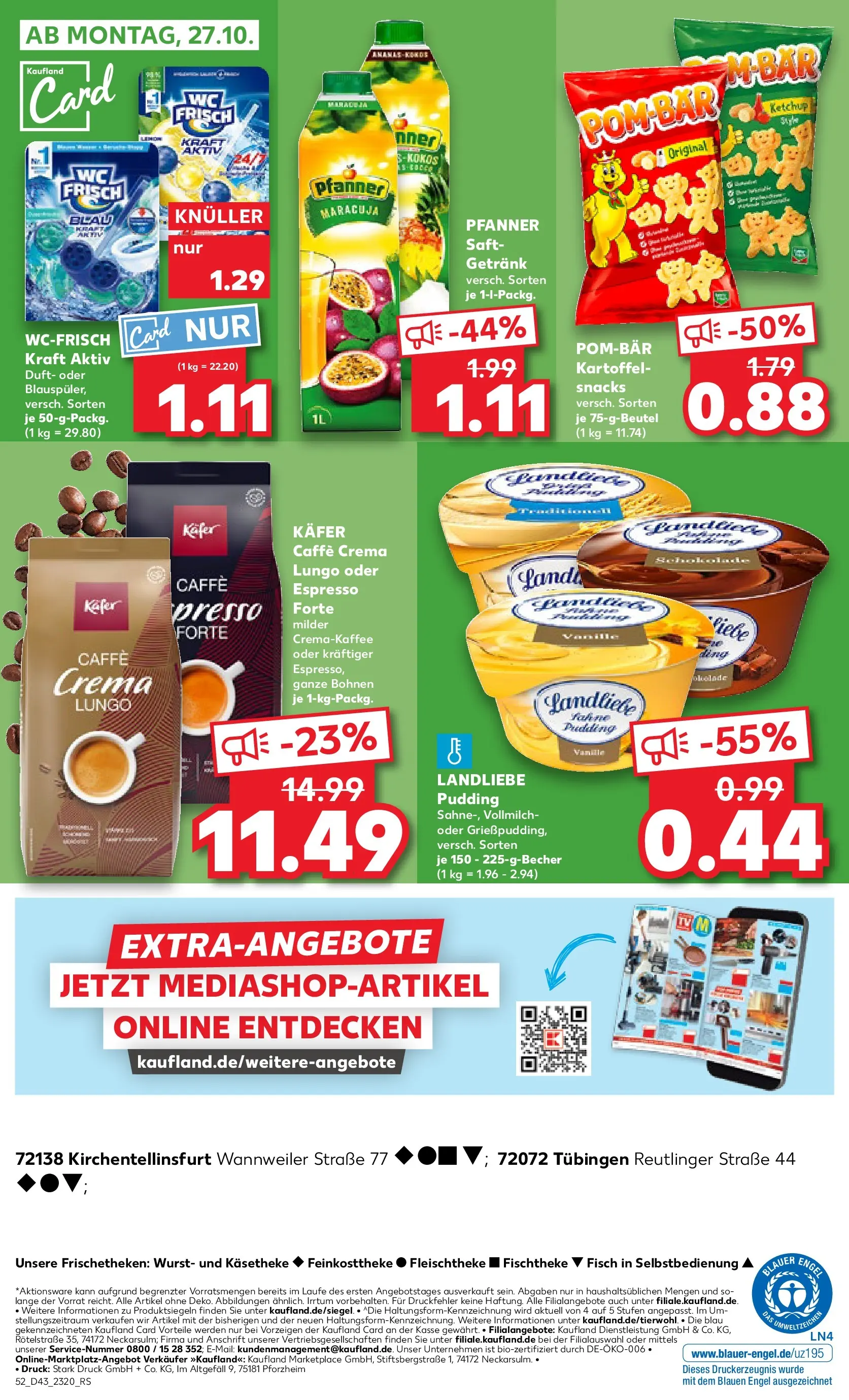 Prospekt Kaufland ab 23.10.2025 » Angebote Online zum Blättern | Seite: 52 | Produkte: Duft, POM-BÄR, Wurst, Ketchup