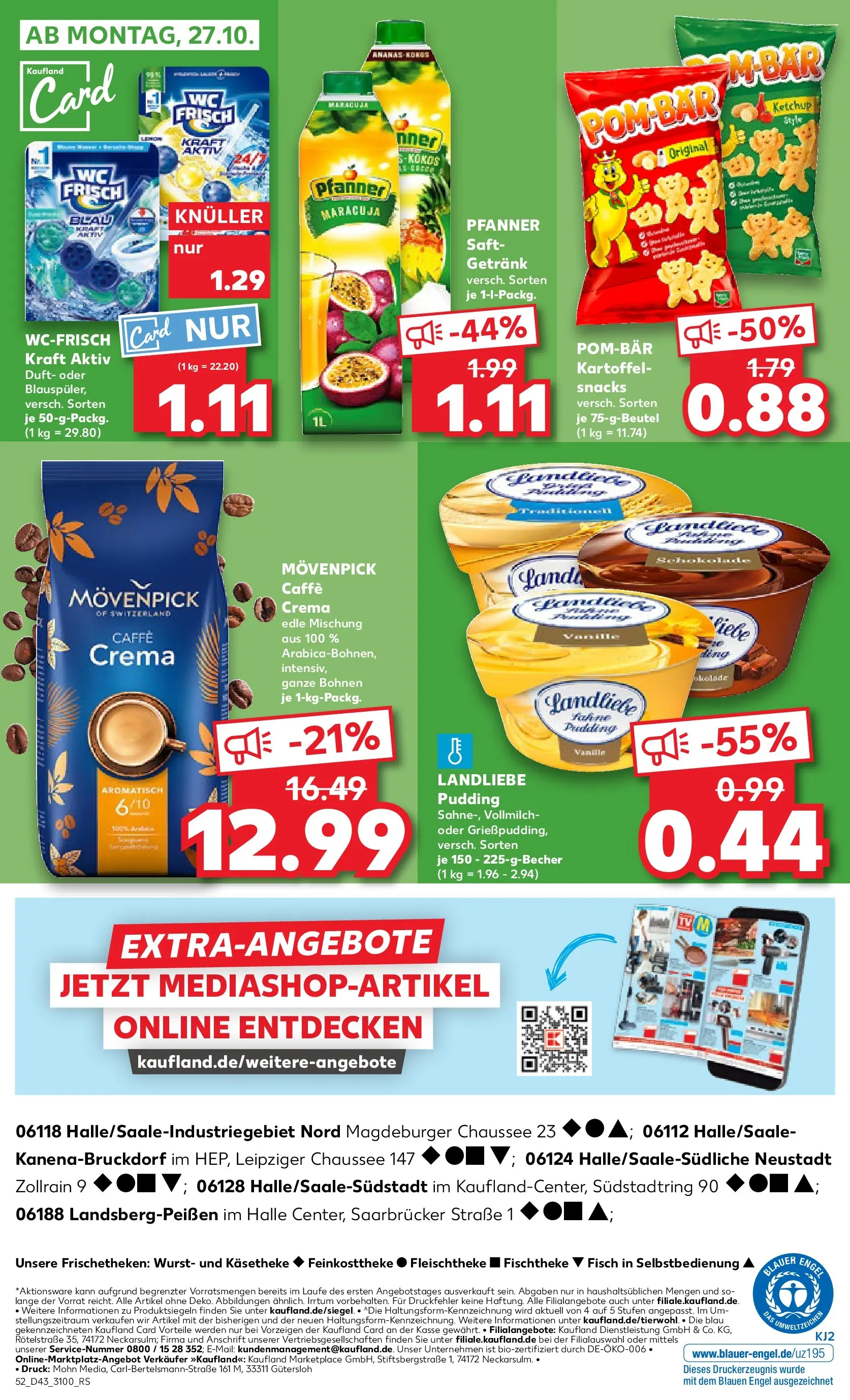 Prospekt Kaufland ab 22.10.2025 » Angebote Online zum Blättern | Seite: 52 | Produkte: Duft, Ananas, Pudding, Wurst