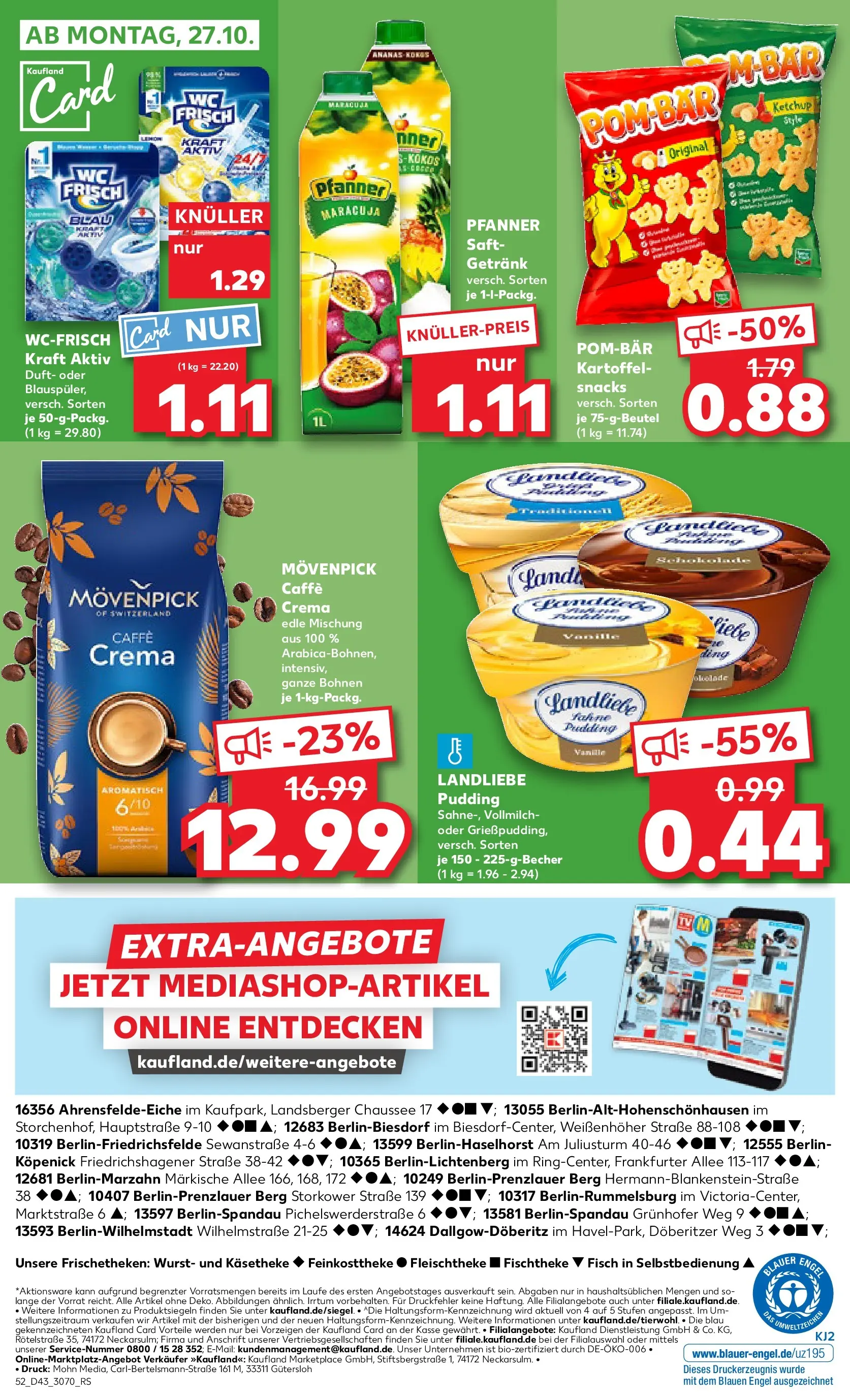 Prospekt Kaufland ab 22.10.2025 » Angebote Online zum Blättern | Seite: 52 | Produkte: Duft, Ananas, Wurst, Saft