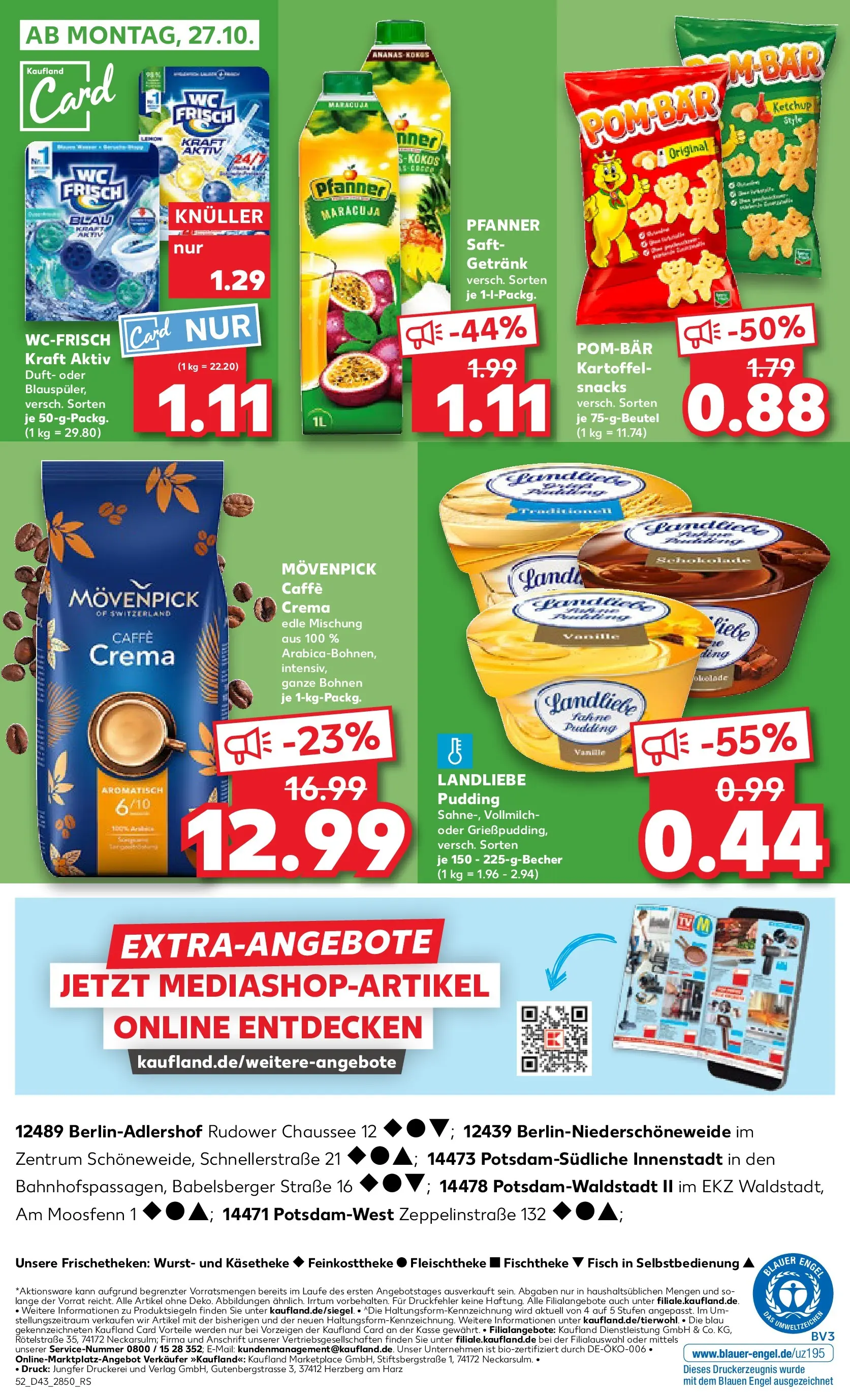 Prospekt Kaufland ab 23.10.2025 » Angebote Online zum Blättern | Seite: 52 | Produkte: Duft, POM-BÄR, Saft, Ketchup