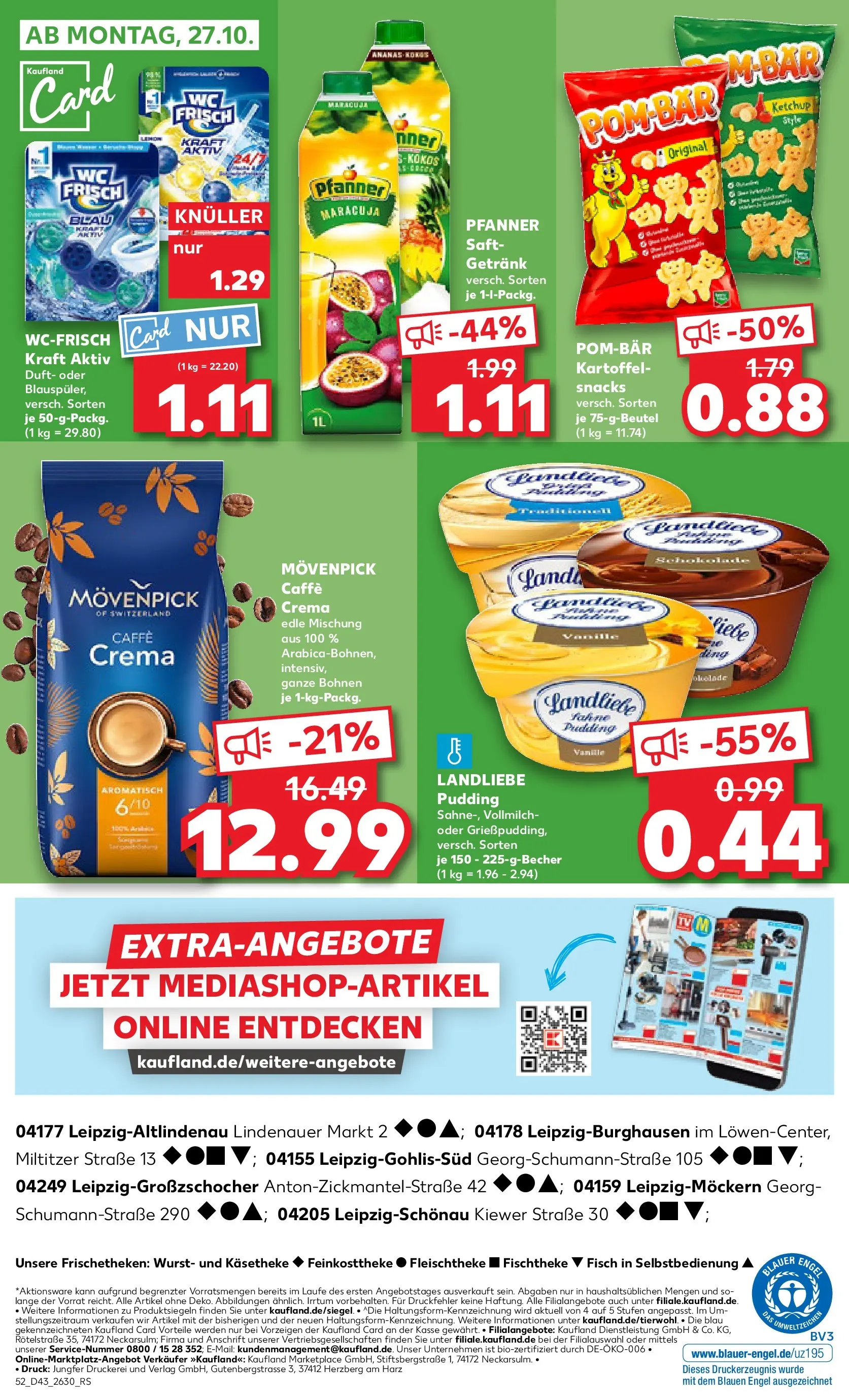 Prospekt Kaufland ab 23.10.2025 » Angebote Online zum Blättern | Seite: 52 | Produkte: Ananas, Pudding, Wurst, Saft