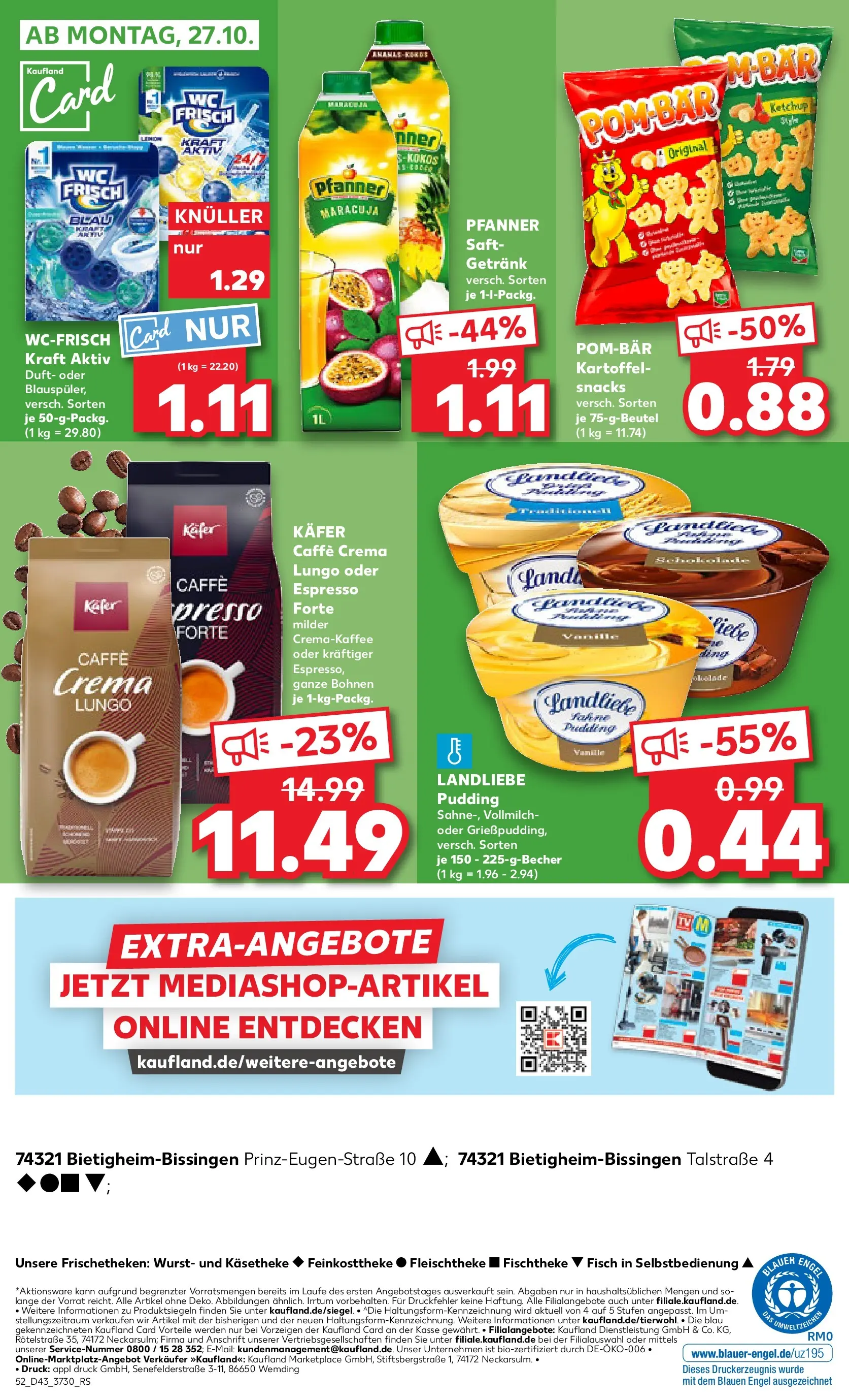 Prospekt Kaufland ab 22.10.2025 » Angebote Online zum Blättern | Seite: 52