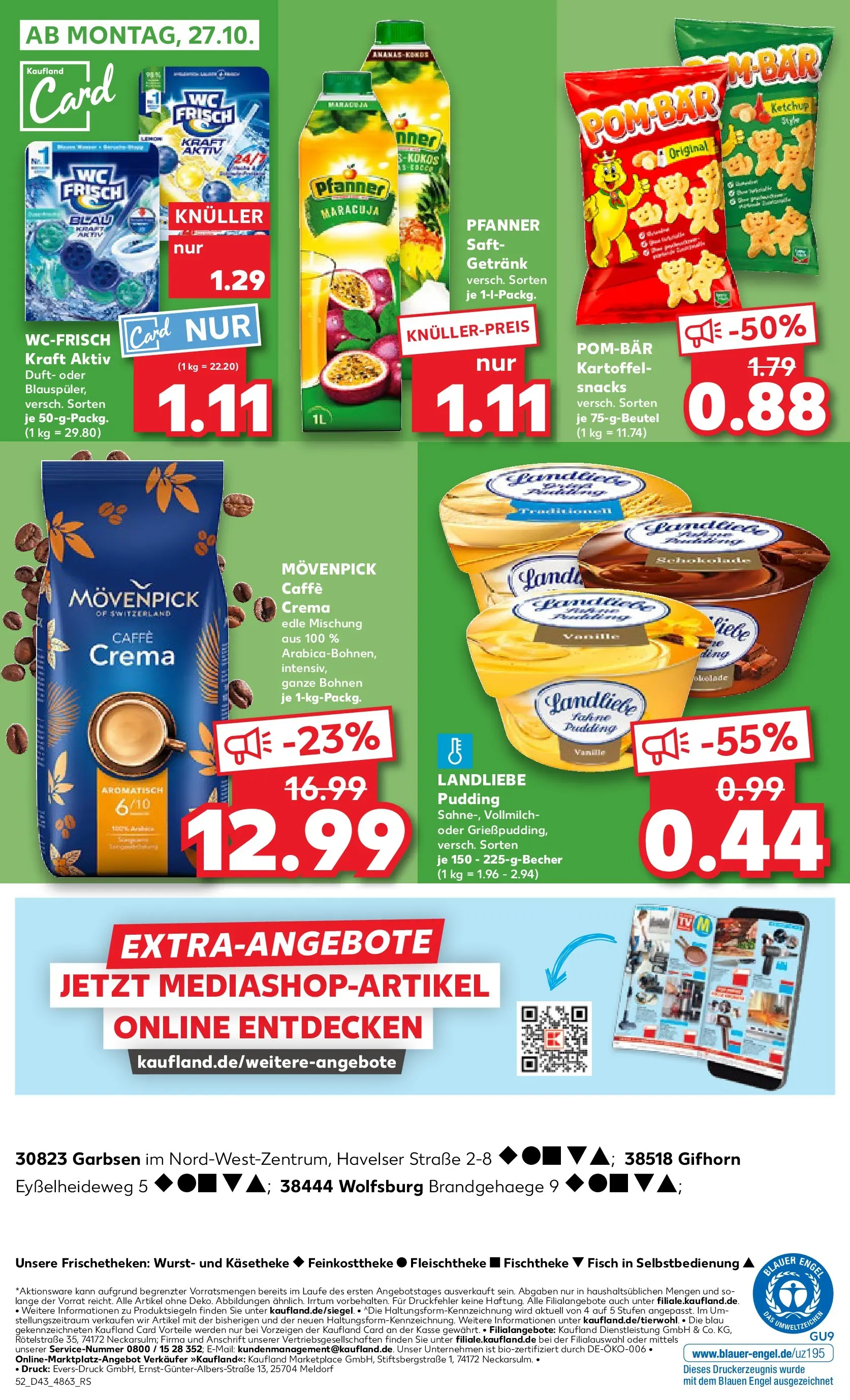 Prospekt Kaufland ab 23.10.2025 » Angebote Online zum Blättern | Seite: 52 | Produkte: Duft, Wurst, Saft, Ketchup