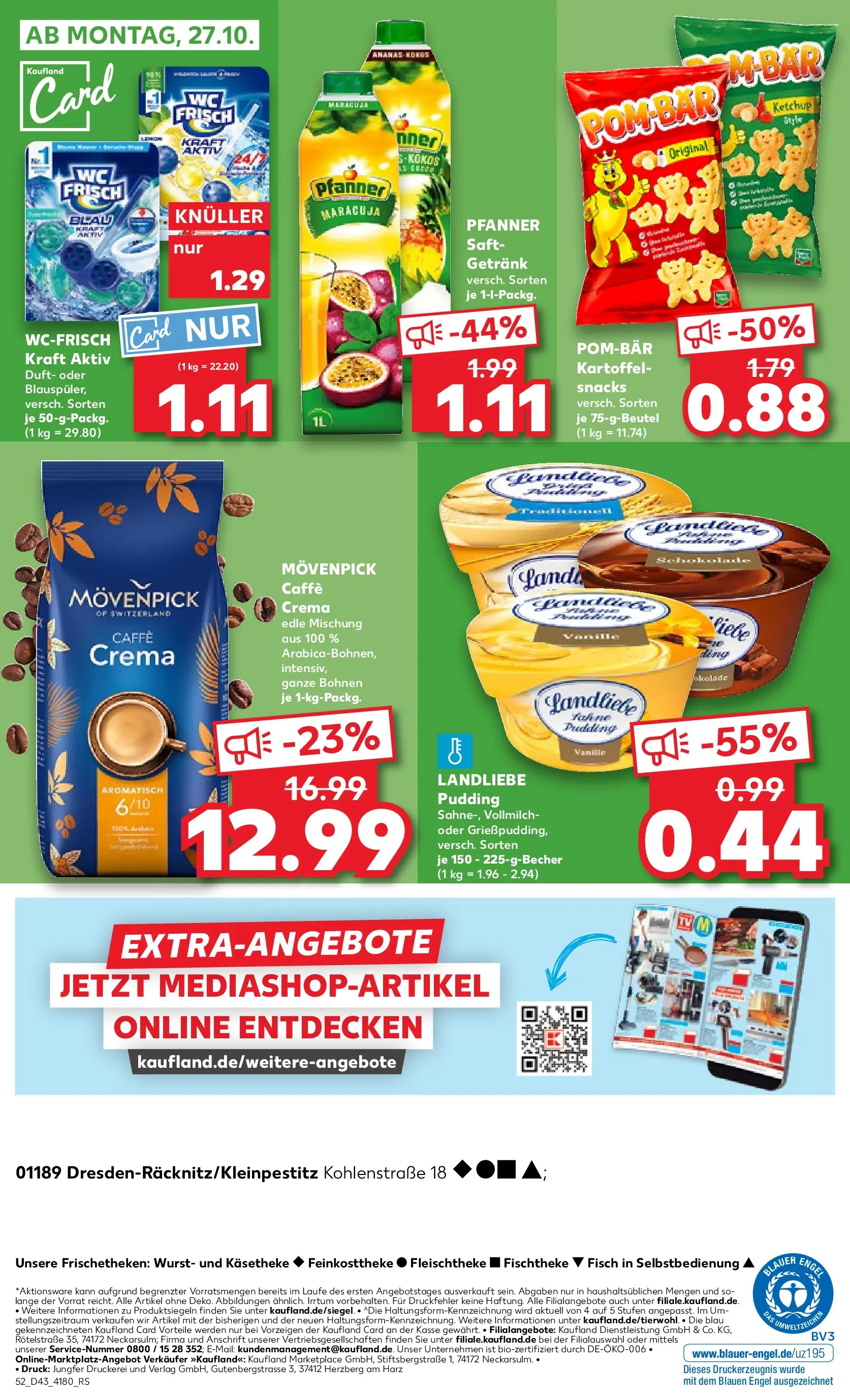 Prospekt Kaufland ab 22.10.2025 » Angebote Online zum Blättern | Seite: 52 | Produkte: POM-BÄR, Wurst, Saft, Ketchup