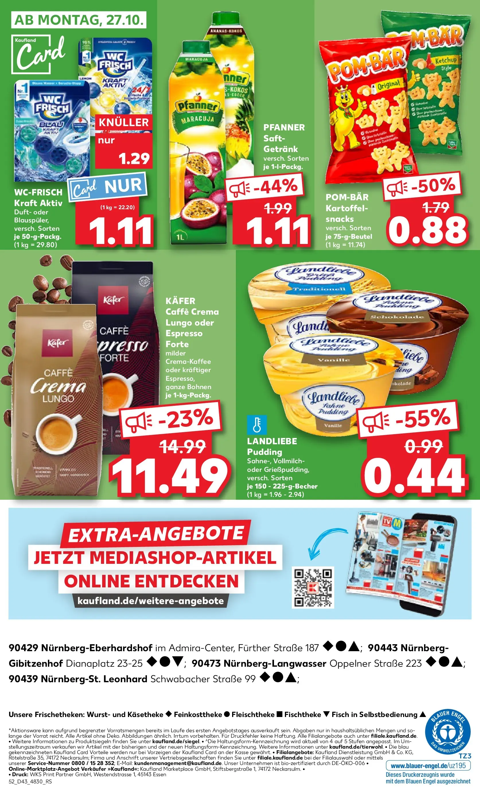 Prospekt Kaufland ab 23.10.2025 » Angebote Online zum Blättern | Seite: 52 | Produkte: POM-BÄR, Wurst, Saft, Ketchup