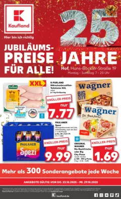 Kaufland prospekt Hof	 ab 23.10.2025 gültig