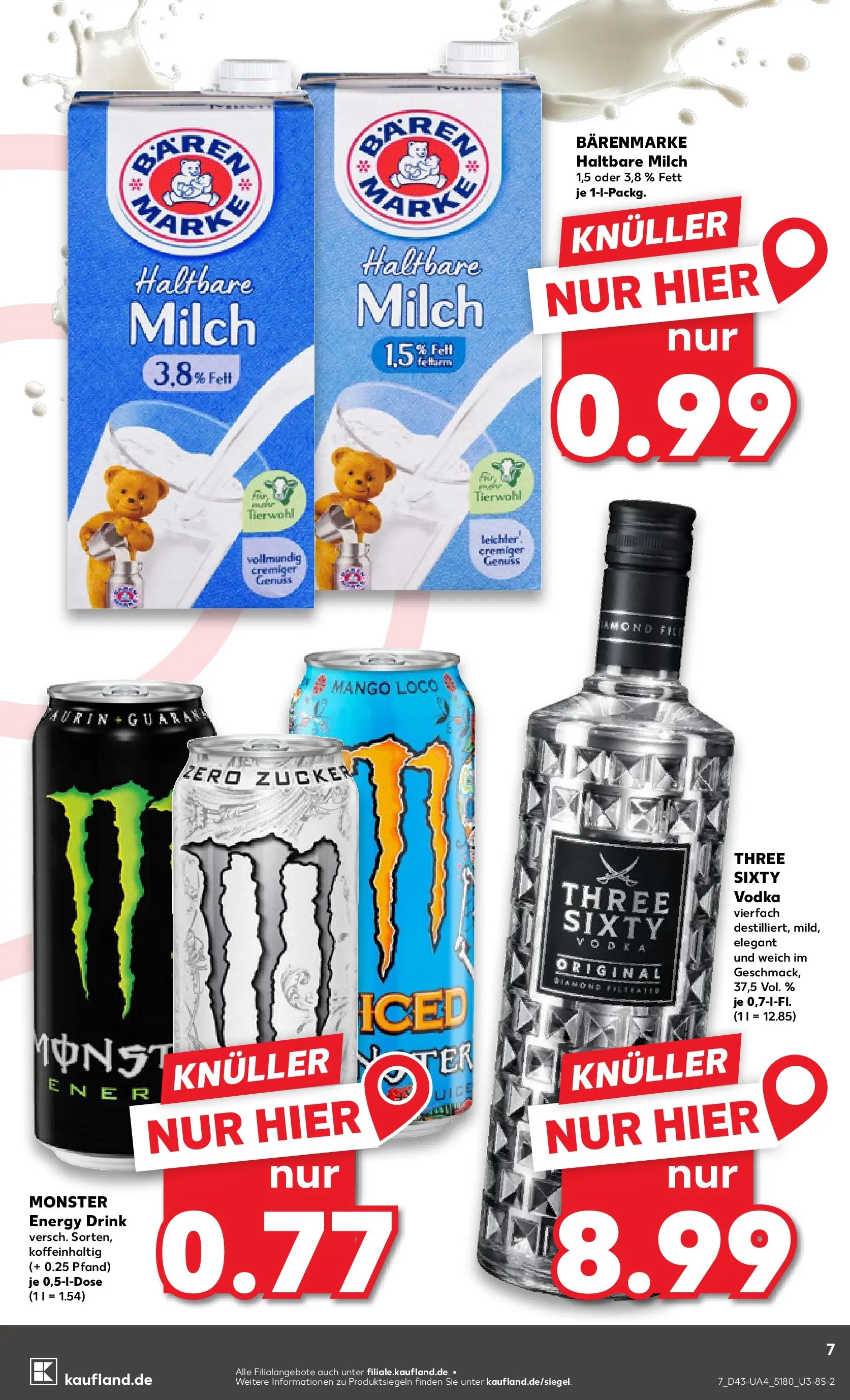 Prospekt Kaufland ab 23.10.2025 » Angebote und Werbung Online | Seite: 7 | Produkte: Milch, Energy, Monster, Mango Prospekt Kaufland ab 23.10.2025 » Angebote Online zum Blättern | Seite: 7 | Produkte: Milch, Energy, Monster, Mango