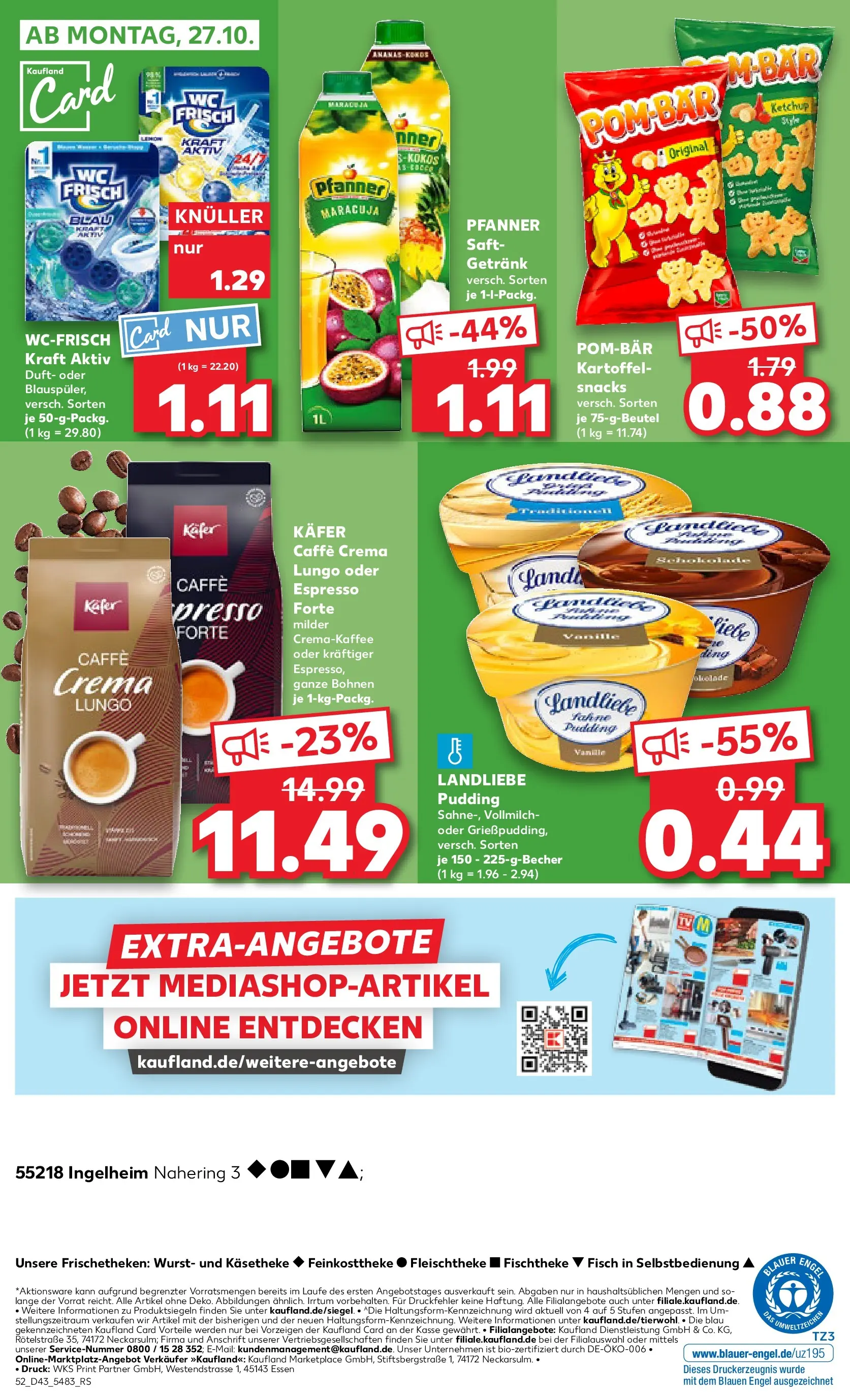 Prospekt Kaufland ab 23.10.2025 » Angebote Online zum Blättern | Seite: 52 | Produkte: Duft, Saft, Chips, Ketchup