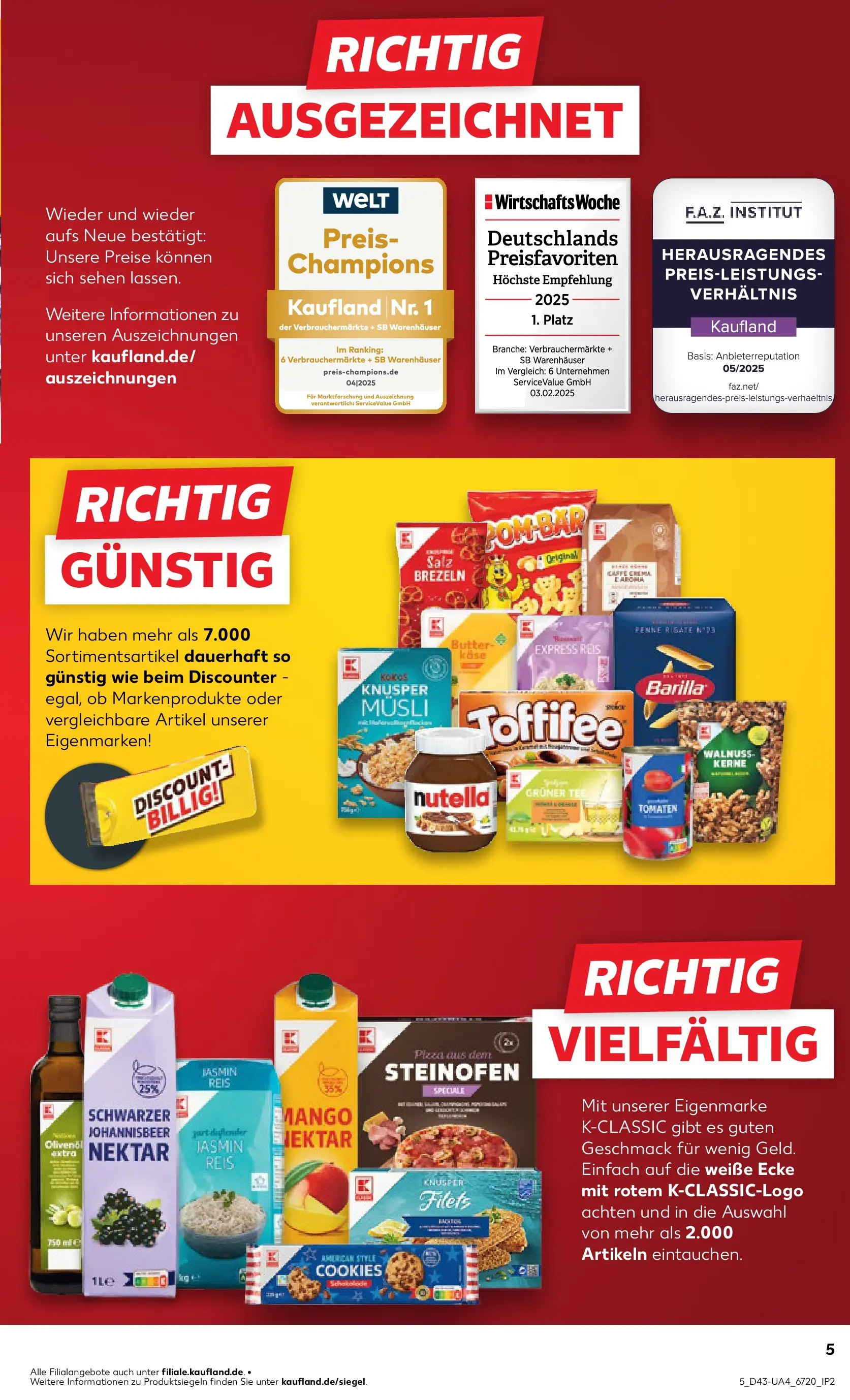 Prospekt Kaufland ab 23.10.2025 » Angebote und Werbung Online | Seite: 5 | Produkte: Butter, POM-BÄR, Toffifee, Reis Prospekt Kaufland ab 23.10.2025 » Angebote Online zum Blättern | Seite: 5 | Produkte: Butter, POM-BÄR, Toffifee, Reis