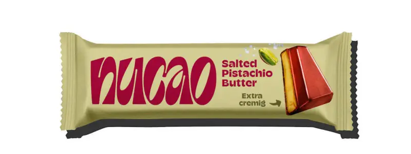 nucao Schokoriegel, Salted Pistachio Butter