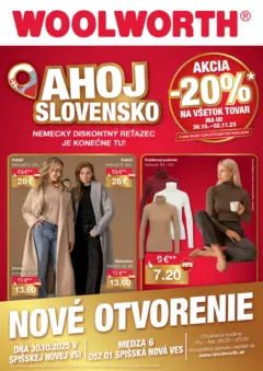 Woolworth leták platný od 23.10.2025