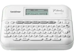 Brother PT-D410VP Beschrifungsgerät for Business, 20 mm/s, 180 dpi, Netzbetrieb, Weiß; Beschriftungsgerät