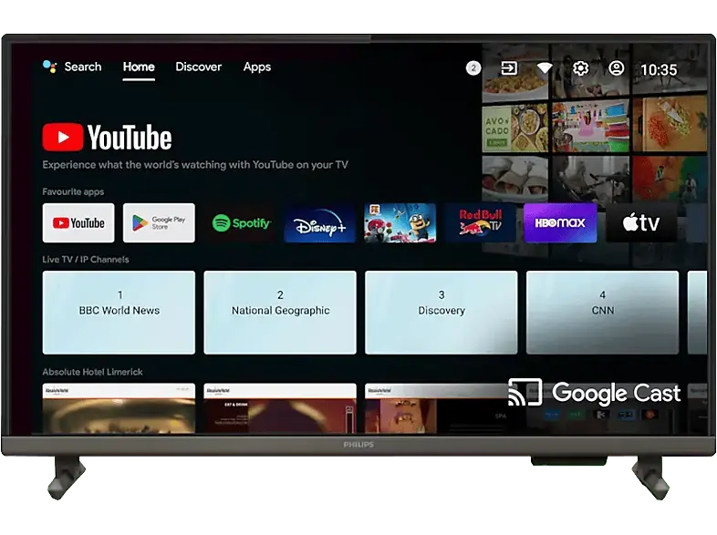 PHILIPS 24HFL4518/12 24 Zoll LED Fernseher for Business, Schwarz; Hospitality TV