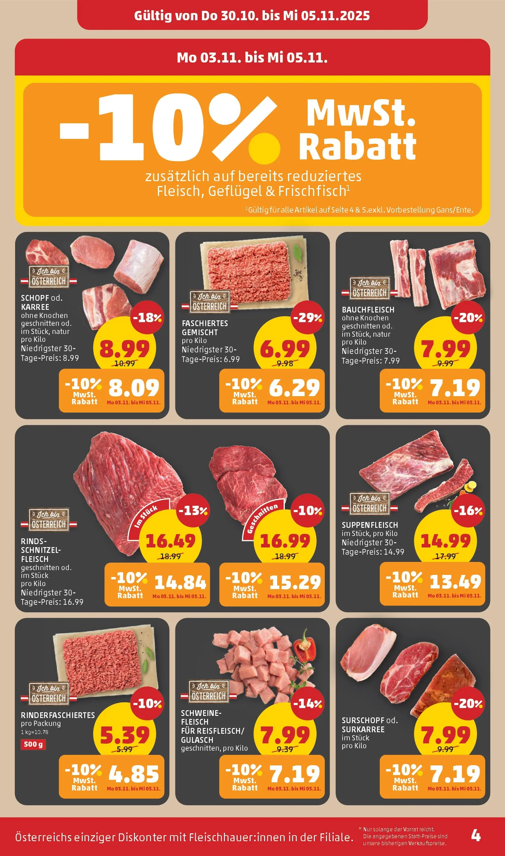 Penny Markt - PENNY: Die ganze Woche sparen. ab (29.10.2025) - Angebote, Prospekt | Seite: 4