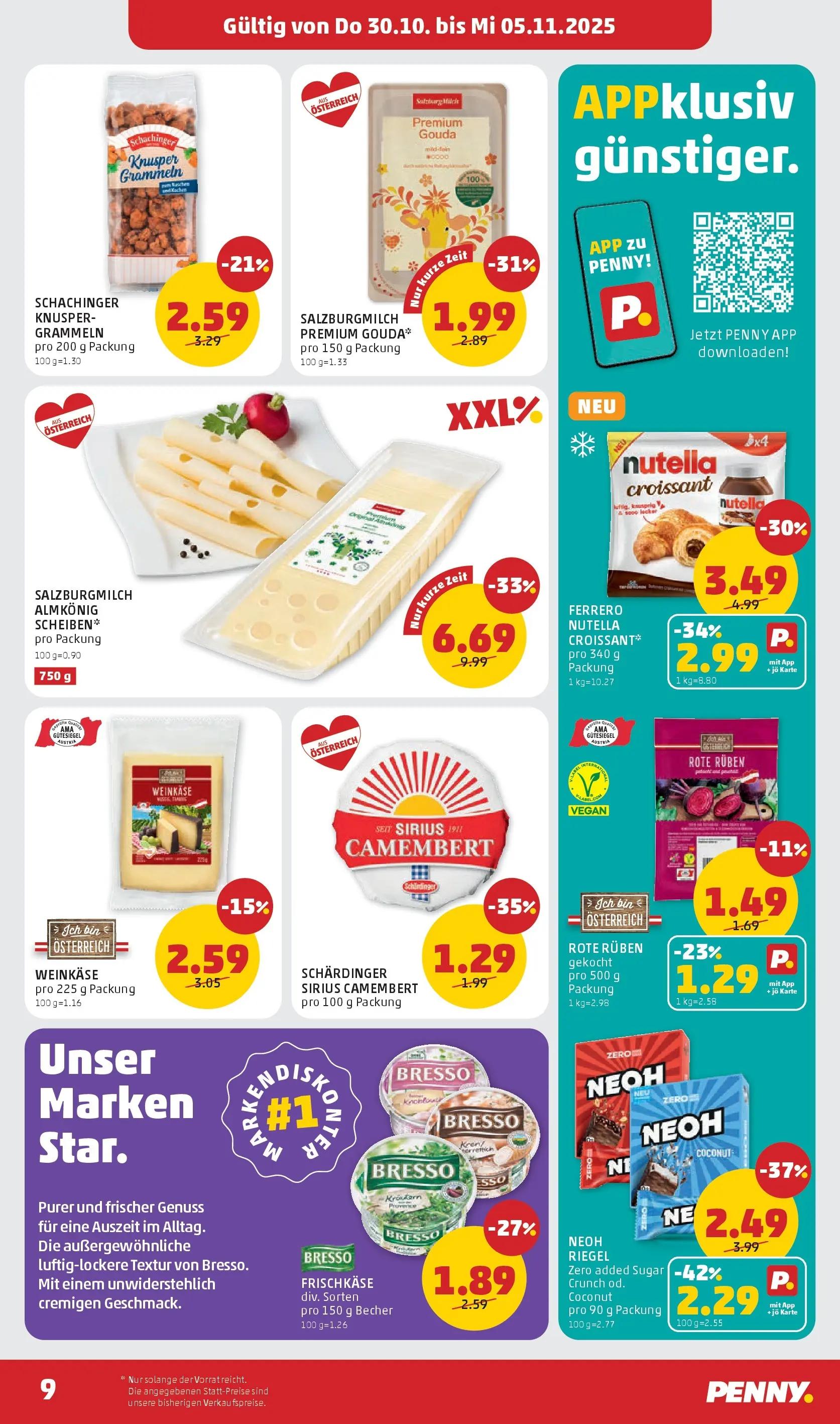 Penny Markt - PENNY: Die ganze Woche sparen. ab (29.10.2025) - Angebote, Prospekt | Seite: 9