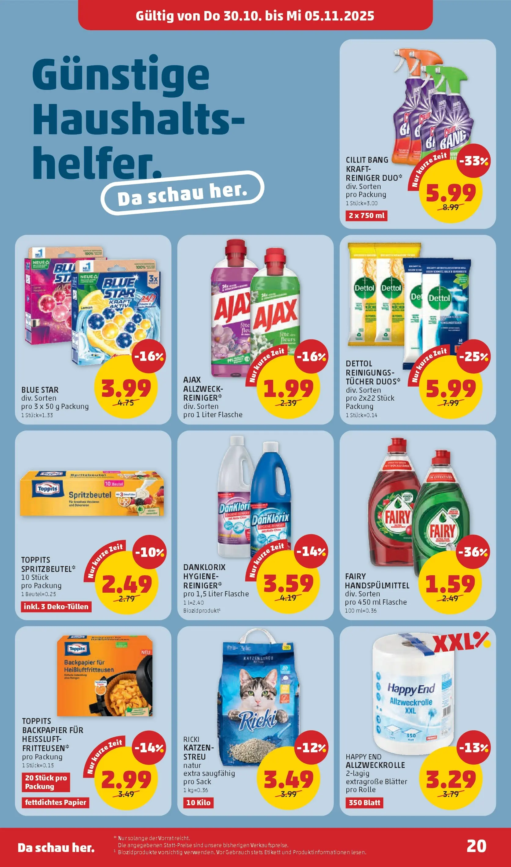 Penny Markt - PENNY: Die ganze Woche sparen. ab (29.10.2025) - Angebote, Prospekt | Seite: 20
