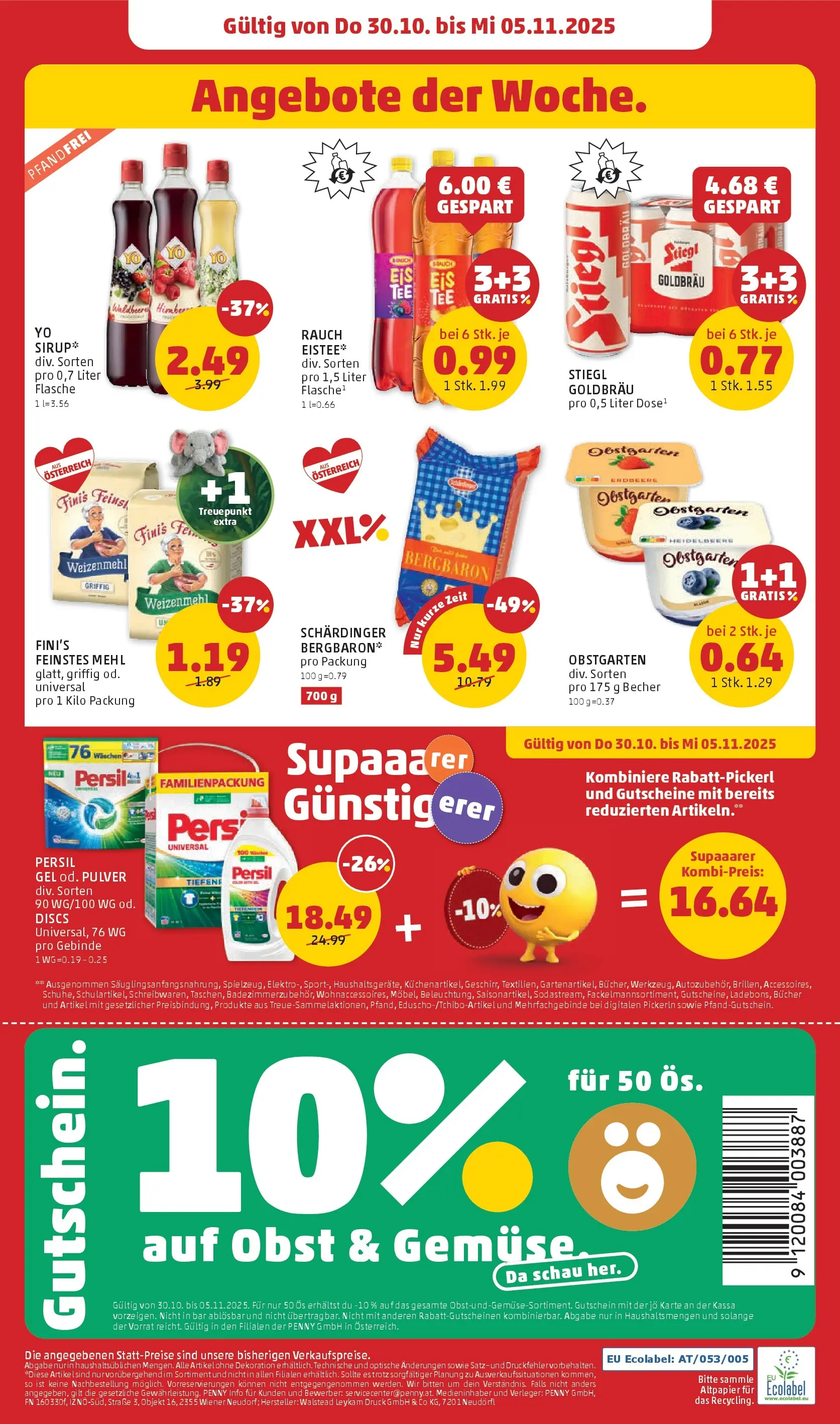 Penny Markt - PENNY: Die ganze Woche sparen. ab (29.10.2025) - Angebote, Prospekt | Seite: 28 | Produkte: Gemüse, Obst
