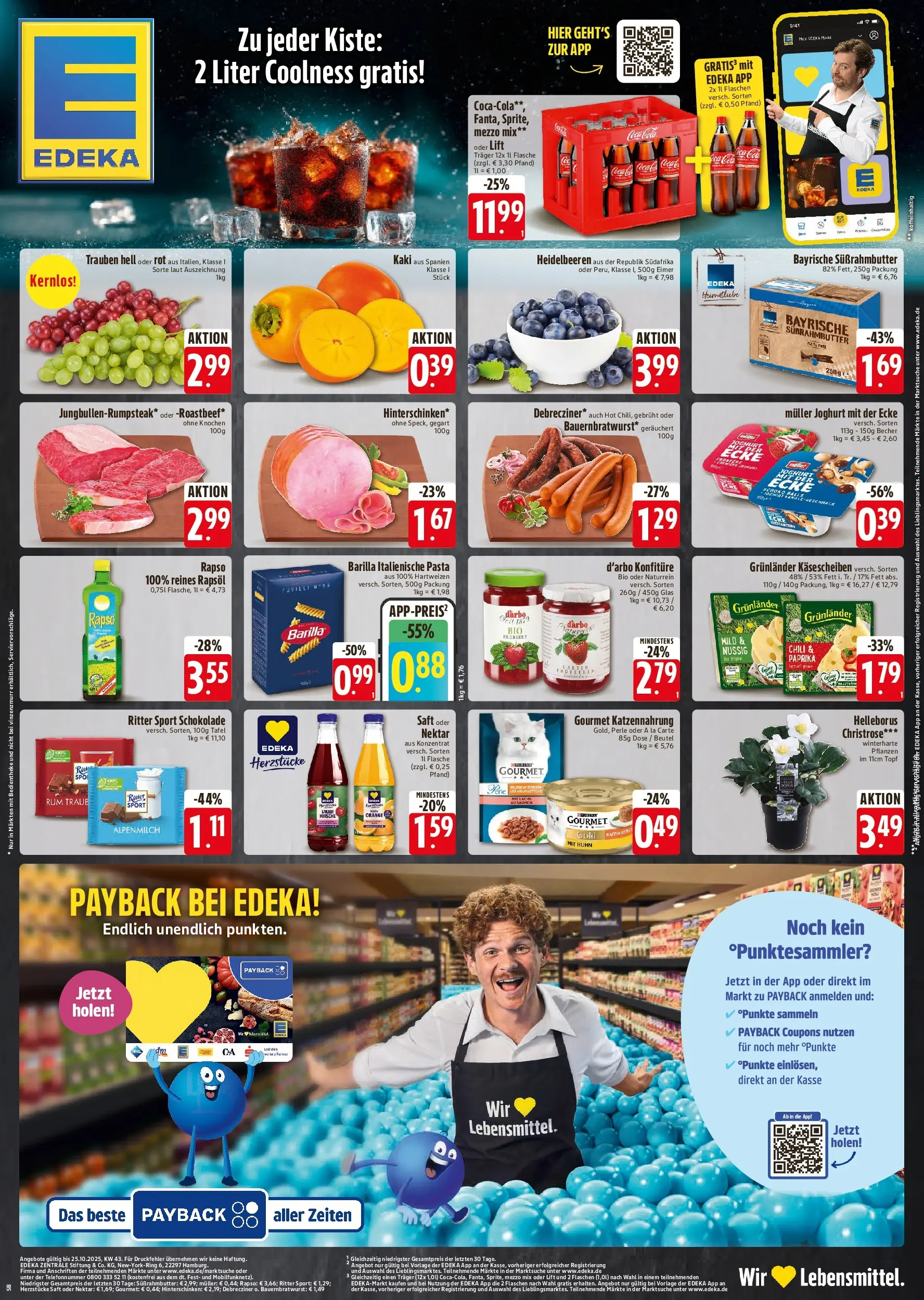 Edeka prospekt Vilsbiburg	 (ab 22.10.2025) » Angebote Online | Seite: 1 | Produkte: Joghurt, Rapsöl, Rum, Paprika