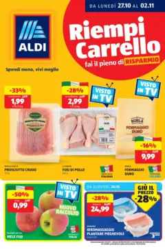 Anteprima del volantino Aldi - Riempi carrello valido a partire dal 26.10.2025