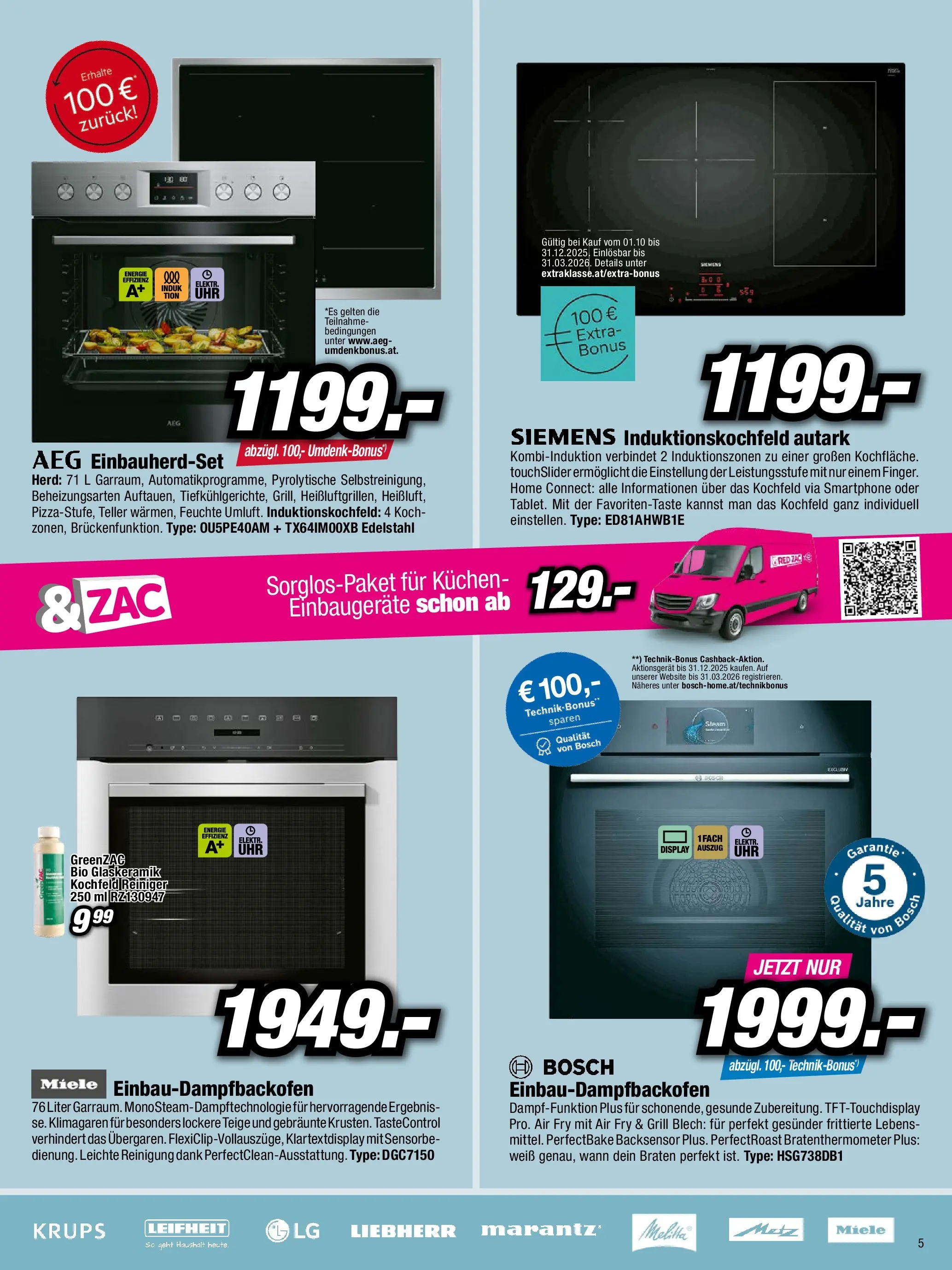 RED ZAC Kufstein von 27.10.2025 - Aktuelle Angebote | Seite: 5 | Produkte: Smartphone, Herd, Kochfeld, Grill