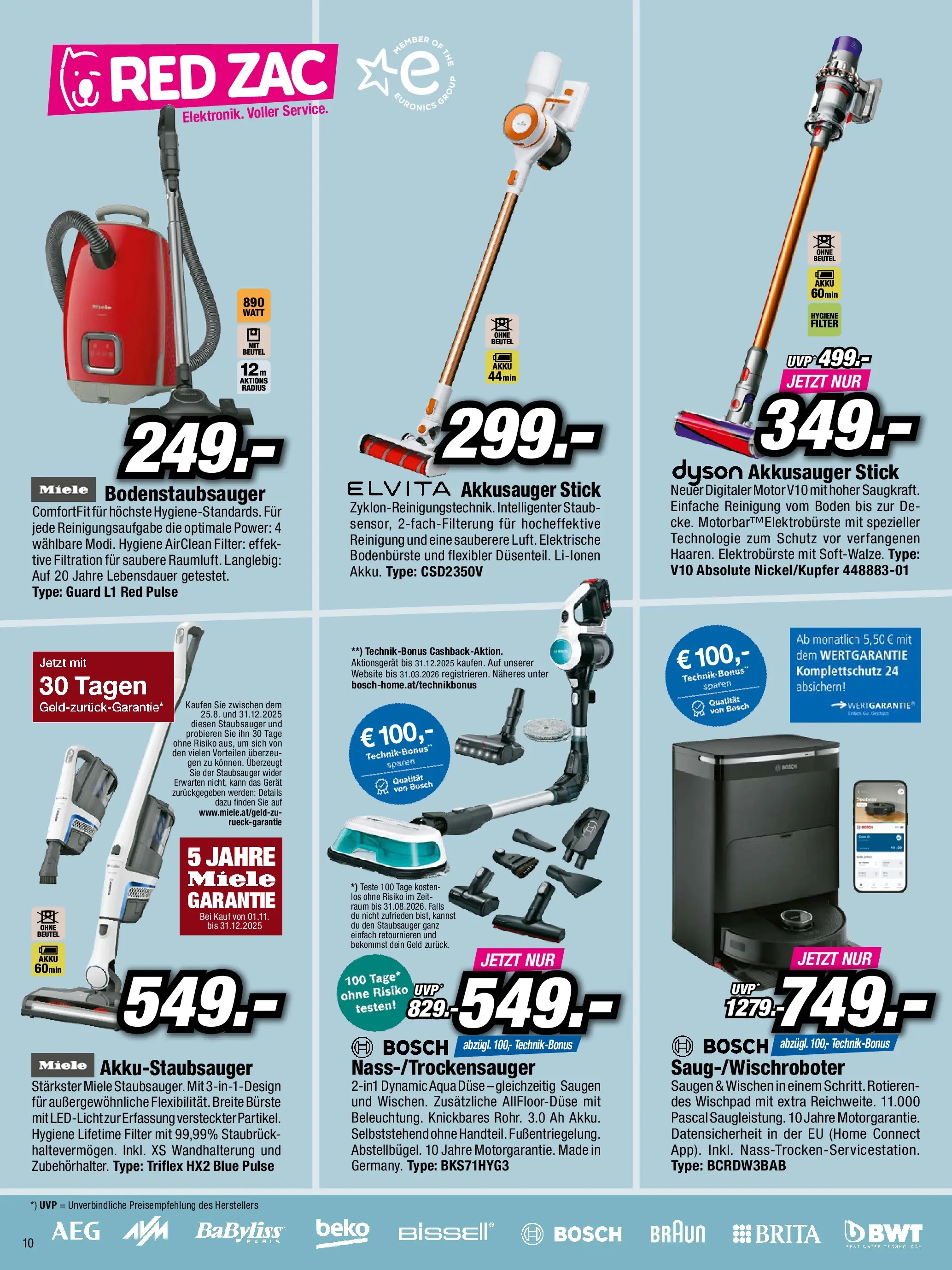 RED ZAC Kufstein von 27.10.2025 - Aktuelle Angebote | Seite: 10 | Produkte: Staubsauger, Bürste