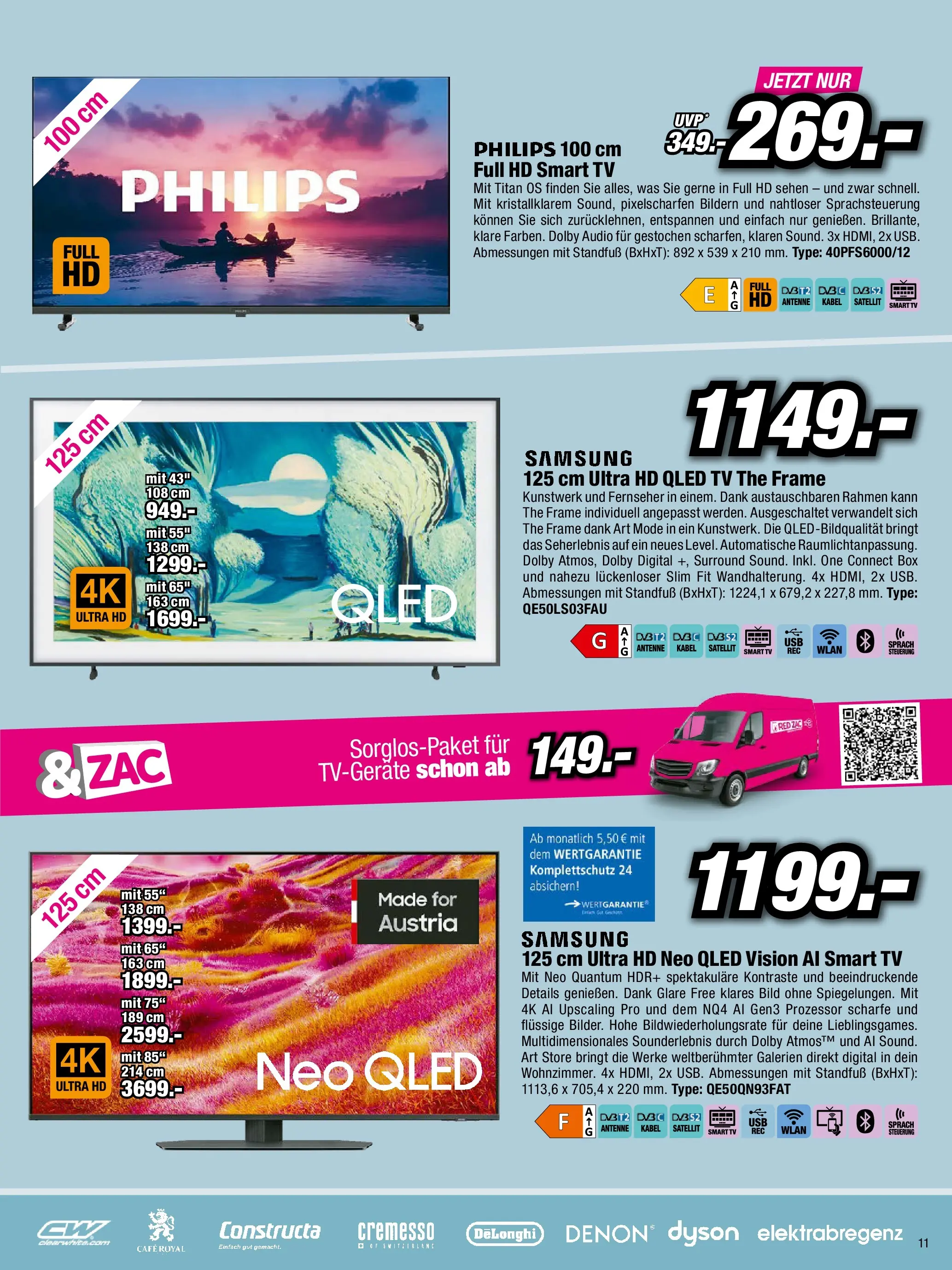 RED ZAC Kufstein von 27.10.2025 - Aktuelle Angebote | Seite: 11 | Produkte: TV, Fernseher, Audio, Samsung
