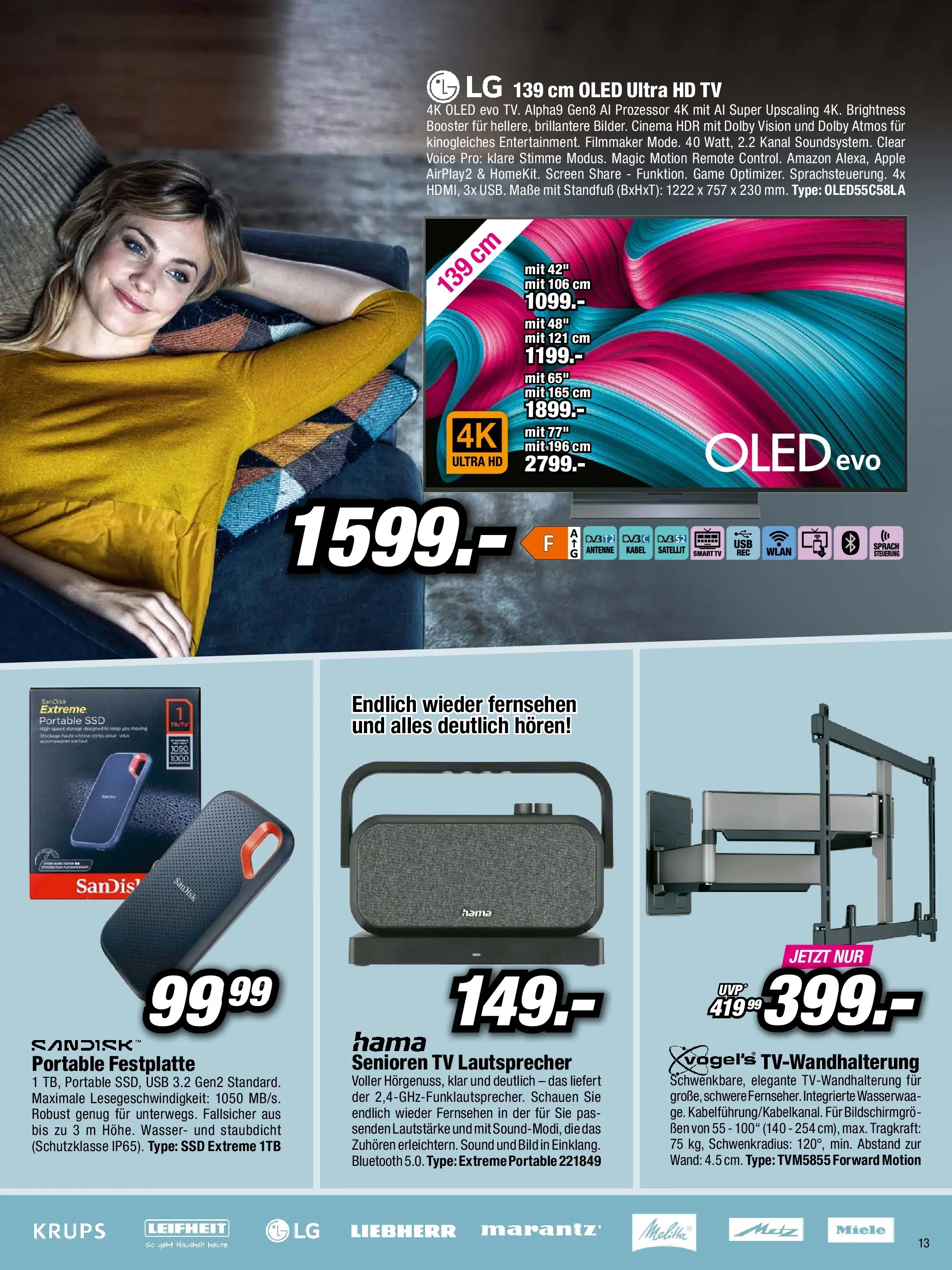 RED ZAC Kufstein von 27.10.2025 - Aktuelle Angebote | Seite: 13 | Produkte: Satellit, Lautsprecher, USB, Apple