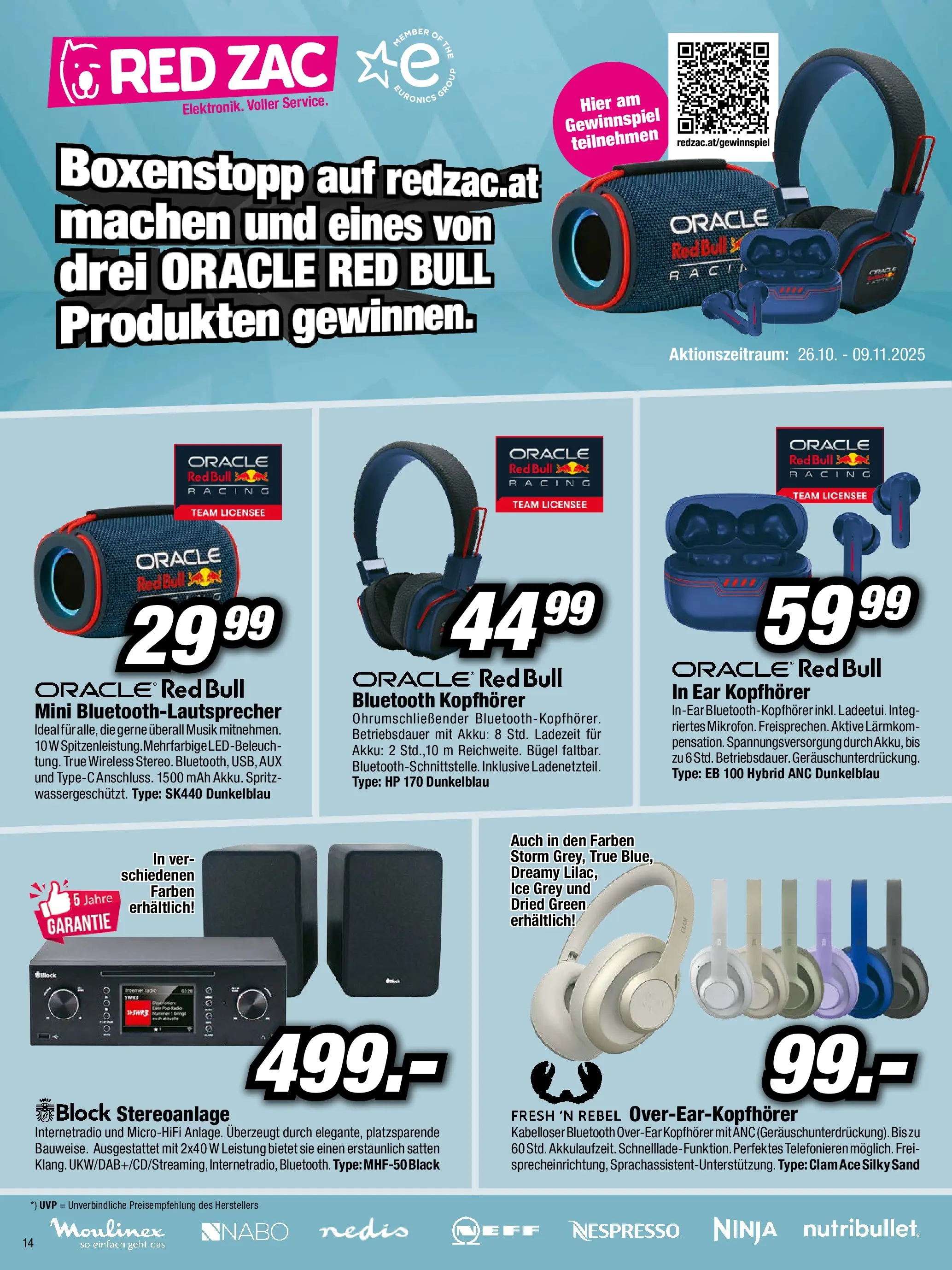 RED ZAC Kufstein von 27.10.2025 - Aktuelle Angebote | Seite: 14 | Produkte: Kopfhörer