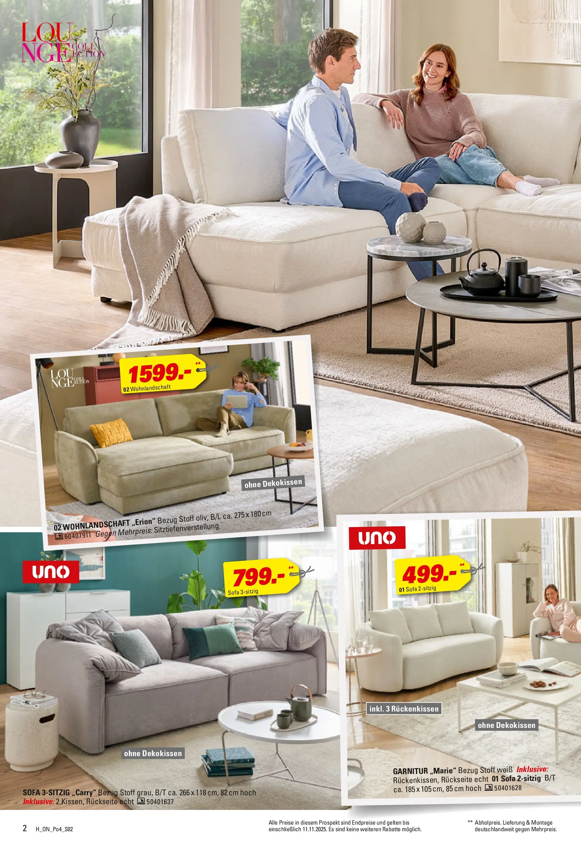 Höffner - Höffner: Möbelangebote (ab 21.10.2025) zum Blättern | Seite: 2 | Produkte: Wohnlandschaft, Sofa