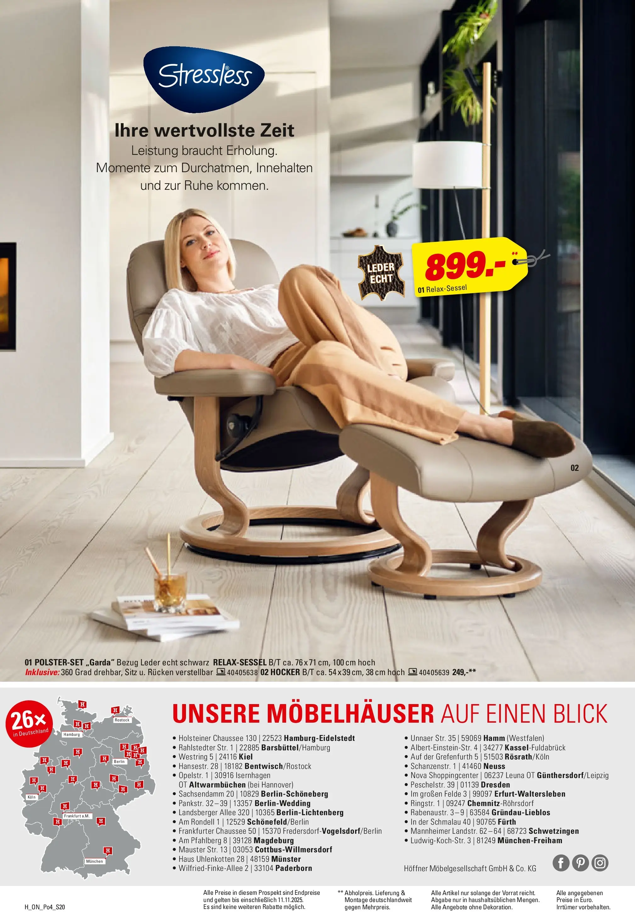 Höffner - Höffner: Möbelangebote (ab 21.10.2025) zum Blättern | Seite: 20 | Produkte: Hocker, Relaxsessel