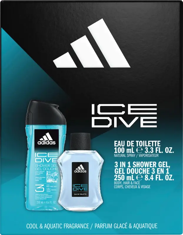 adidas Geschenkset Ice Dive Eau de Toilette 2tlg