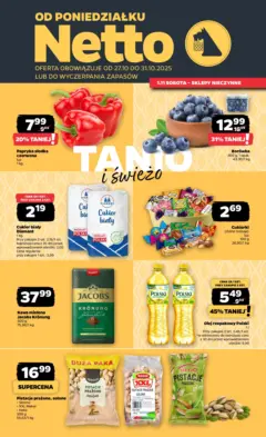 Pogląd oferty "Netto gazetka - Spożywcza" - ważna od 27.10.2025 Pogląd oferty "Netto gazetka - Spożywcza" - ważna od 27.10.2025