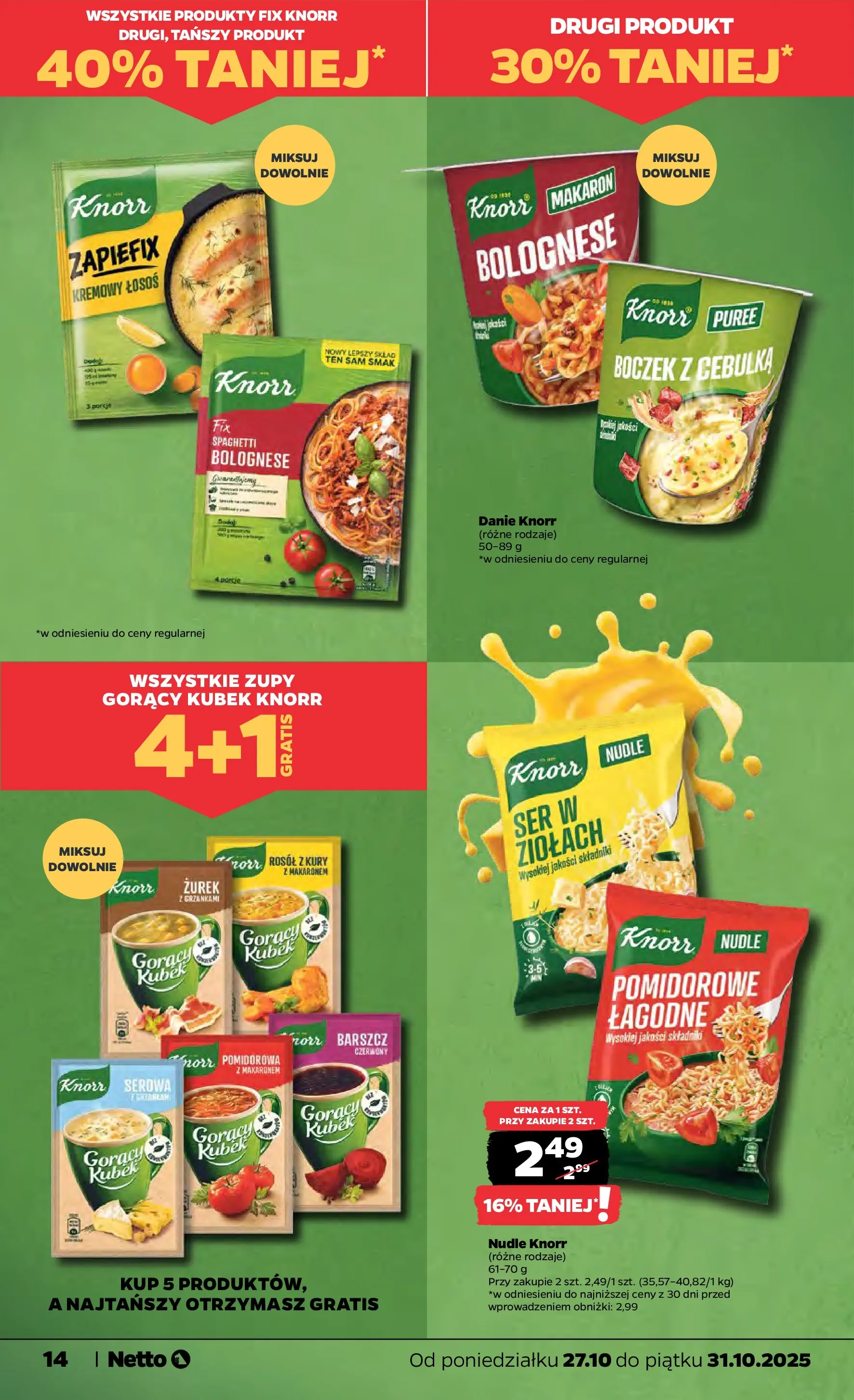 Netto - NETTO T44A ważne do 31.10 od 26.10.2025 - Aktualne promocje | Strona: 14 | Produkty: Barszcz, Łosoś, Boczek, Ser