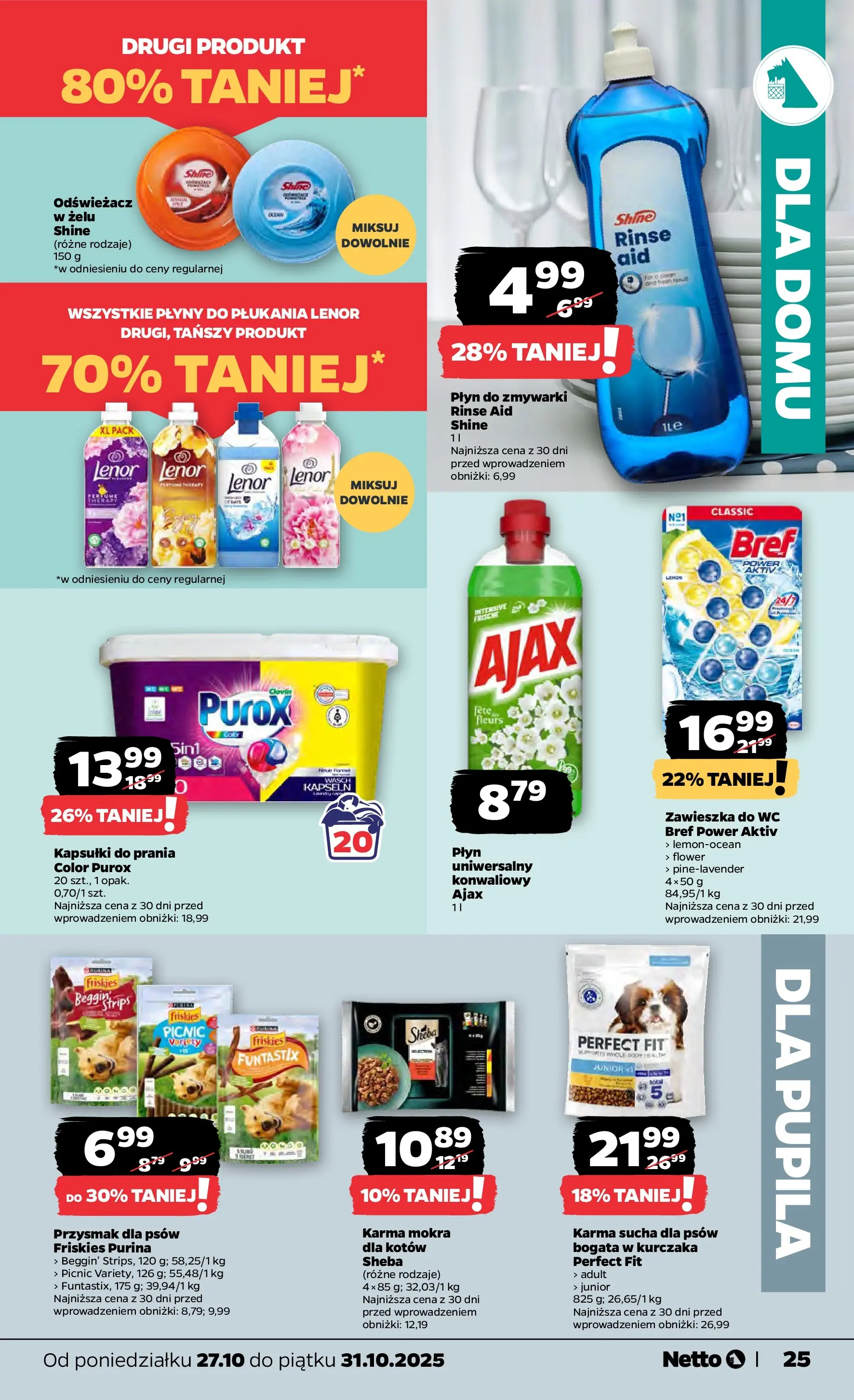 Netto - NETTO T44A ważne do 31.10 od 26.10.2025 - Aktualne promocje | Strona: 25 | Produkty: Odświeżacz, Kapsułki do prania