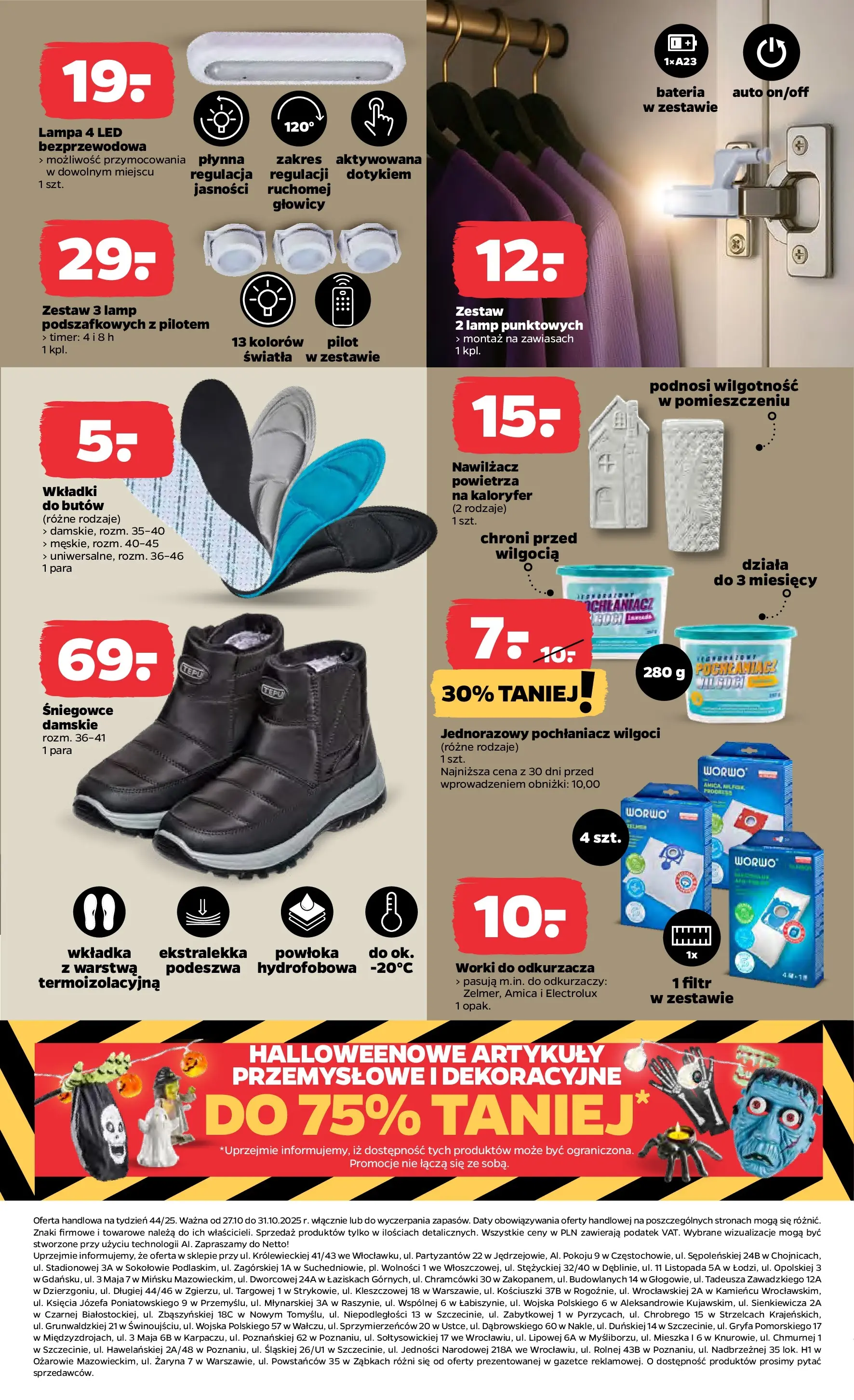 Netto - NETTO T44A ważne do 31.10 od 26.10.2025 - Aktualne promocje | Strona: 31 | Produkty: Artykuły przemysłowe, Kaloryfer, Bateria, Lampa