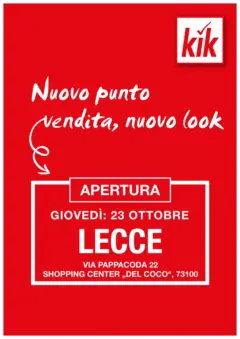 Anteprima del volantino KiK - KiK volantino fino al 24.10.2025 valido a partire dal 21.10.2025 Anteprima del volantino KiK - KiK volantino fino al 24.10.2025 valido a partire dal 21.10.2025