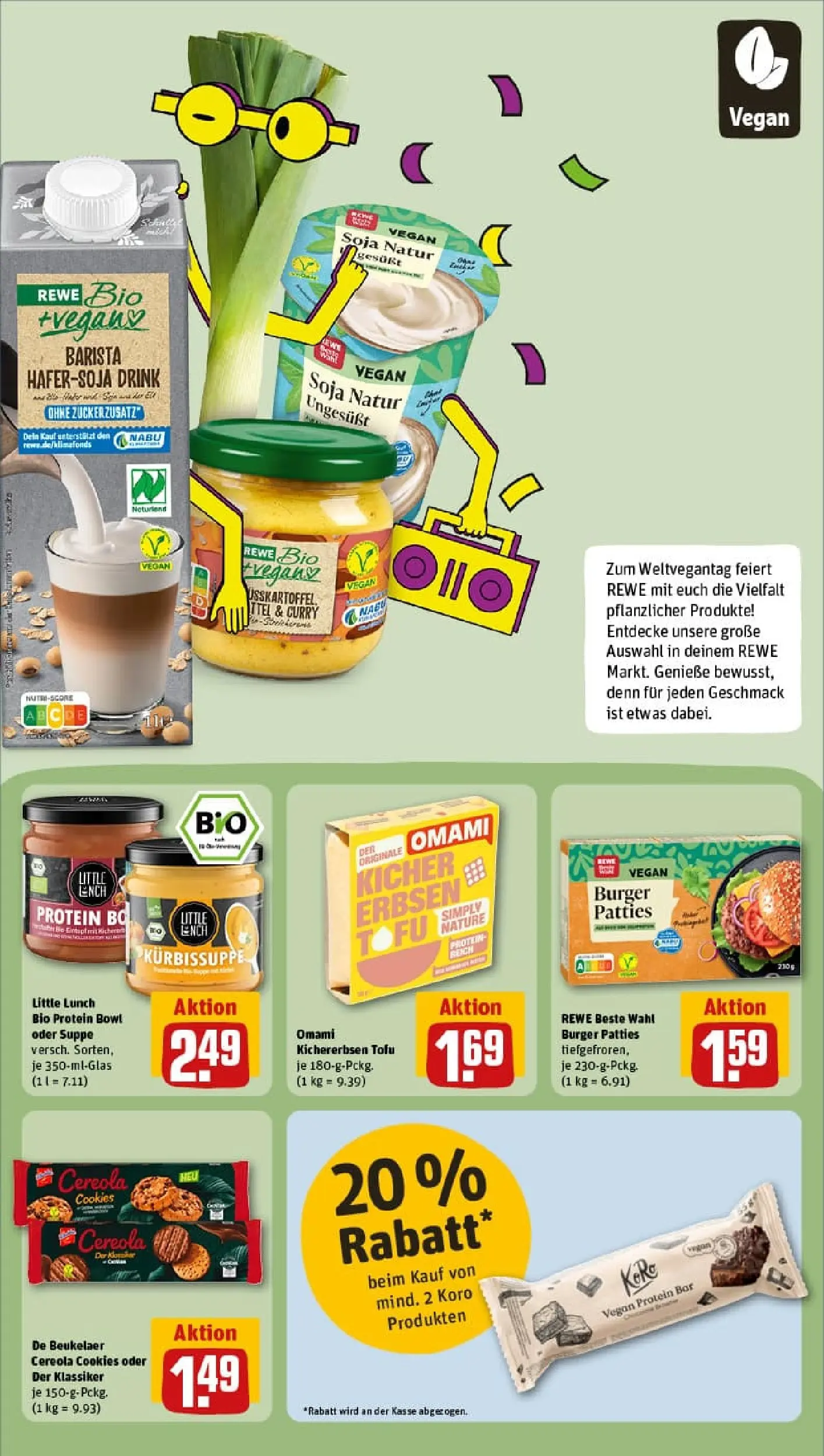 REWE Prospekt ab 26.10.2025 zum Blättern » Angebote | Seite: 17 | Produkte: Burger, Erbsen