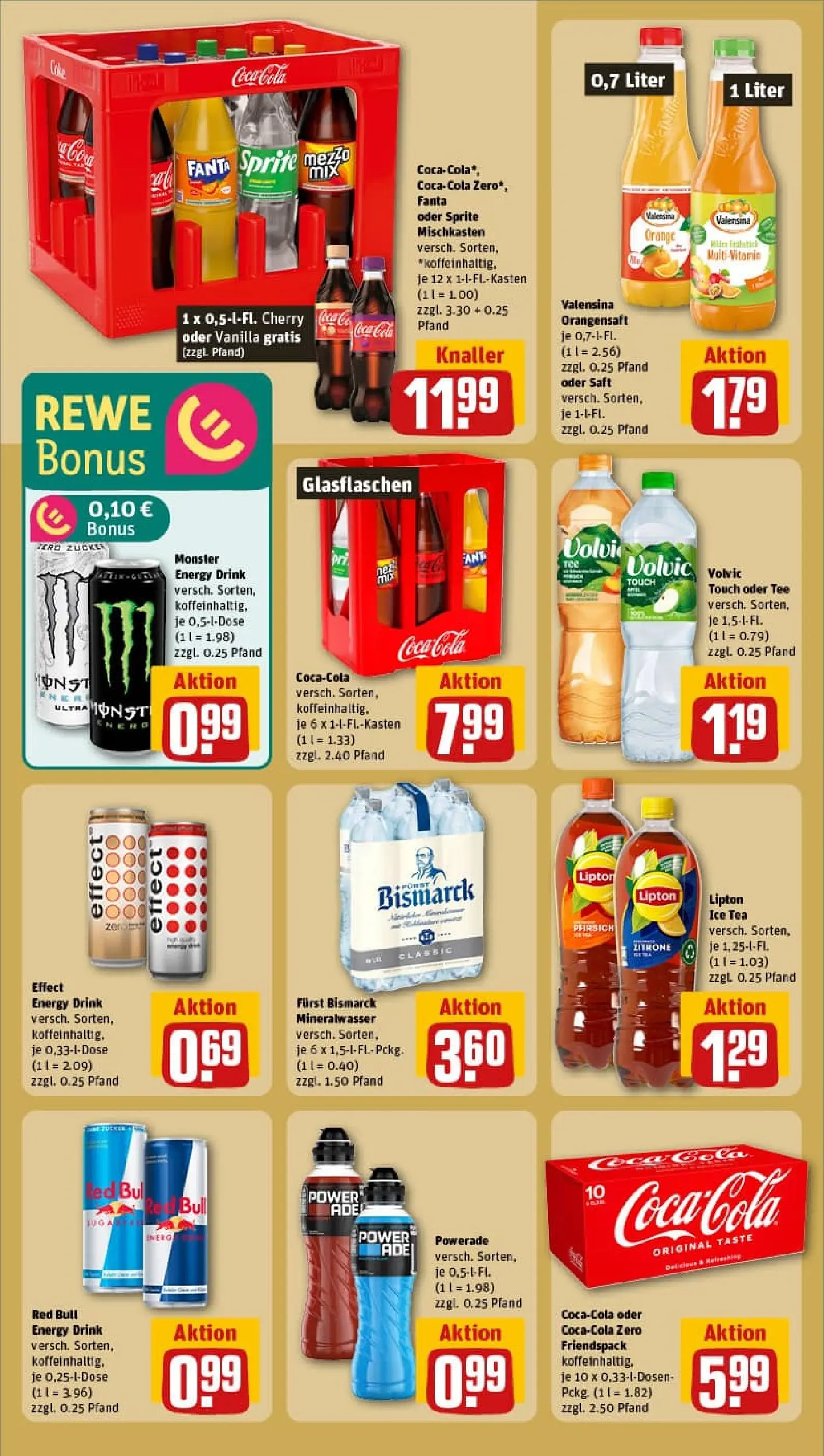 REWE Prospekt ab 26.10.2025 zum Blättern » Angebote | Seite: 18 | Produkte: Red bull, Coca cola, Fanta, Cola