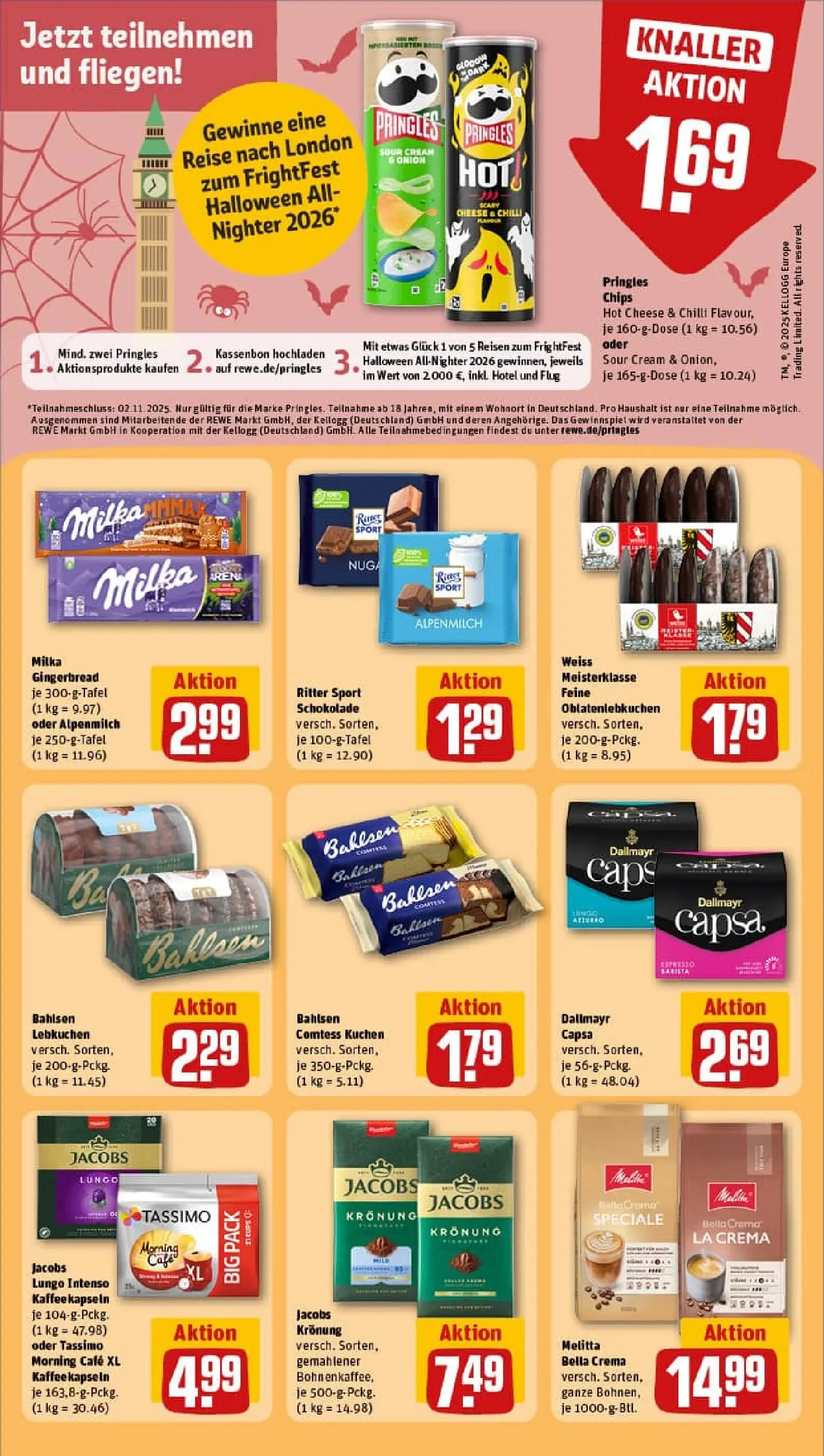 REWE Prospekt ab 26.10.2025 zum Blättern » Angebote | Seite: 23 | Produkte: Melitta, Kaffee, Ritter sport, Tassimo