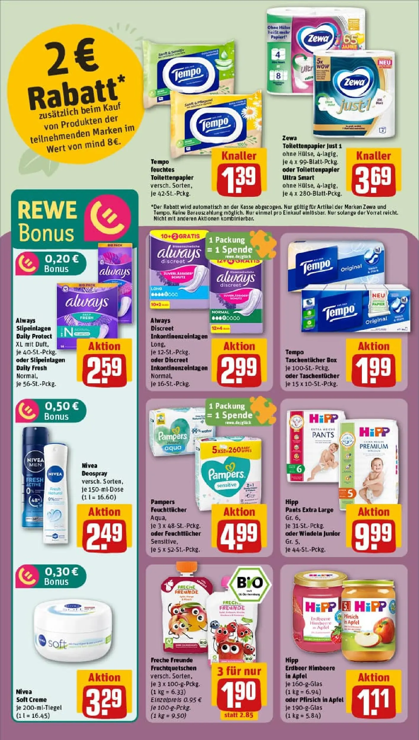 REWE Prospekt ab 26.10.2025 zum Blättern » Angebote | Seite: 27 | Produkte: Pampers, Creme, Pfirsich, Deospray