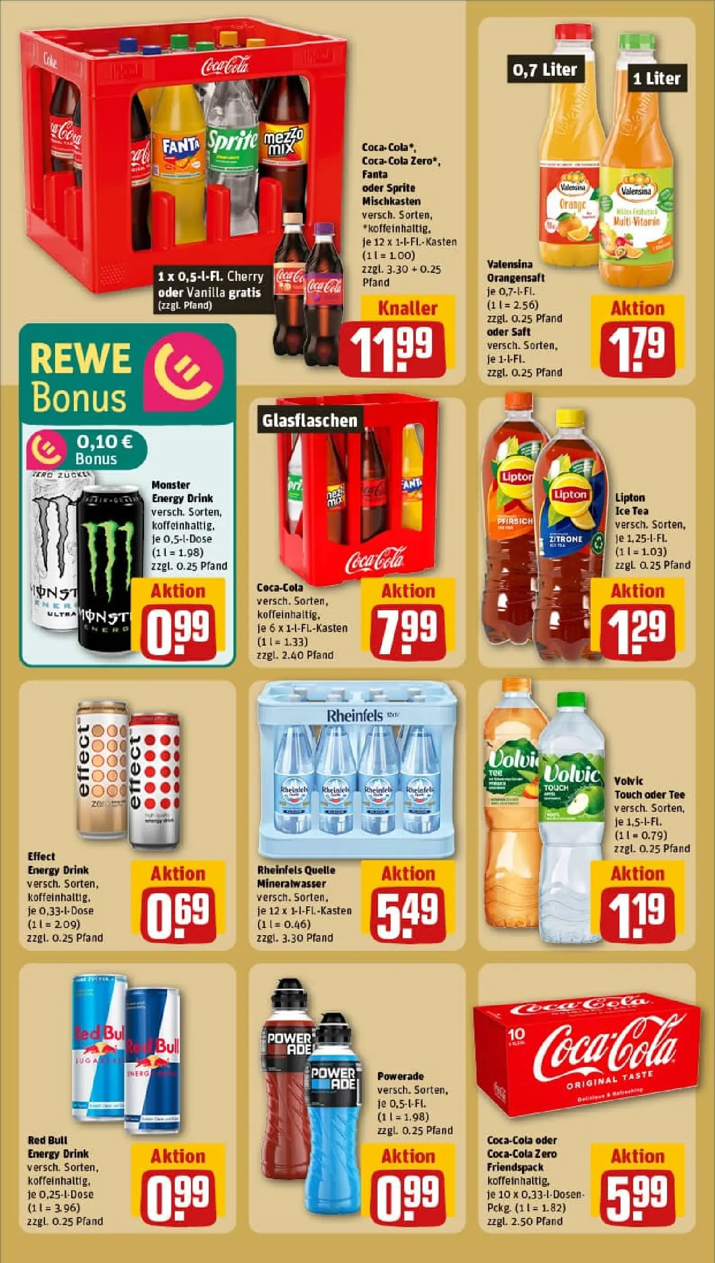 REWE Prospekt ab 26.10.2025 zum Blättern » Angebote | Seite: 22 | Produkte: Energy, Volvic touch, Monster, Rheinfels quelle