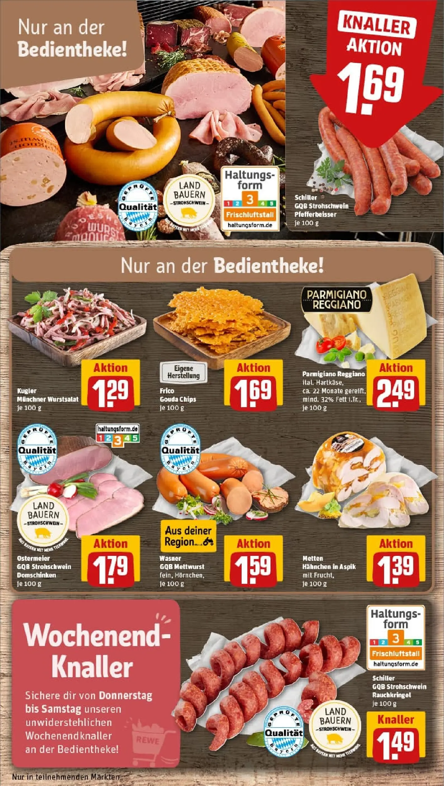 REWE Prospekt ab 26.10.2025 zum Blättern » Angebote | Seite: 13 | Produkte: Hahnchen, Gouda, Wurst, Chips