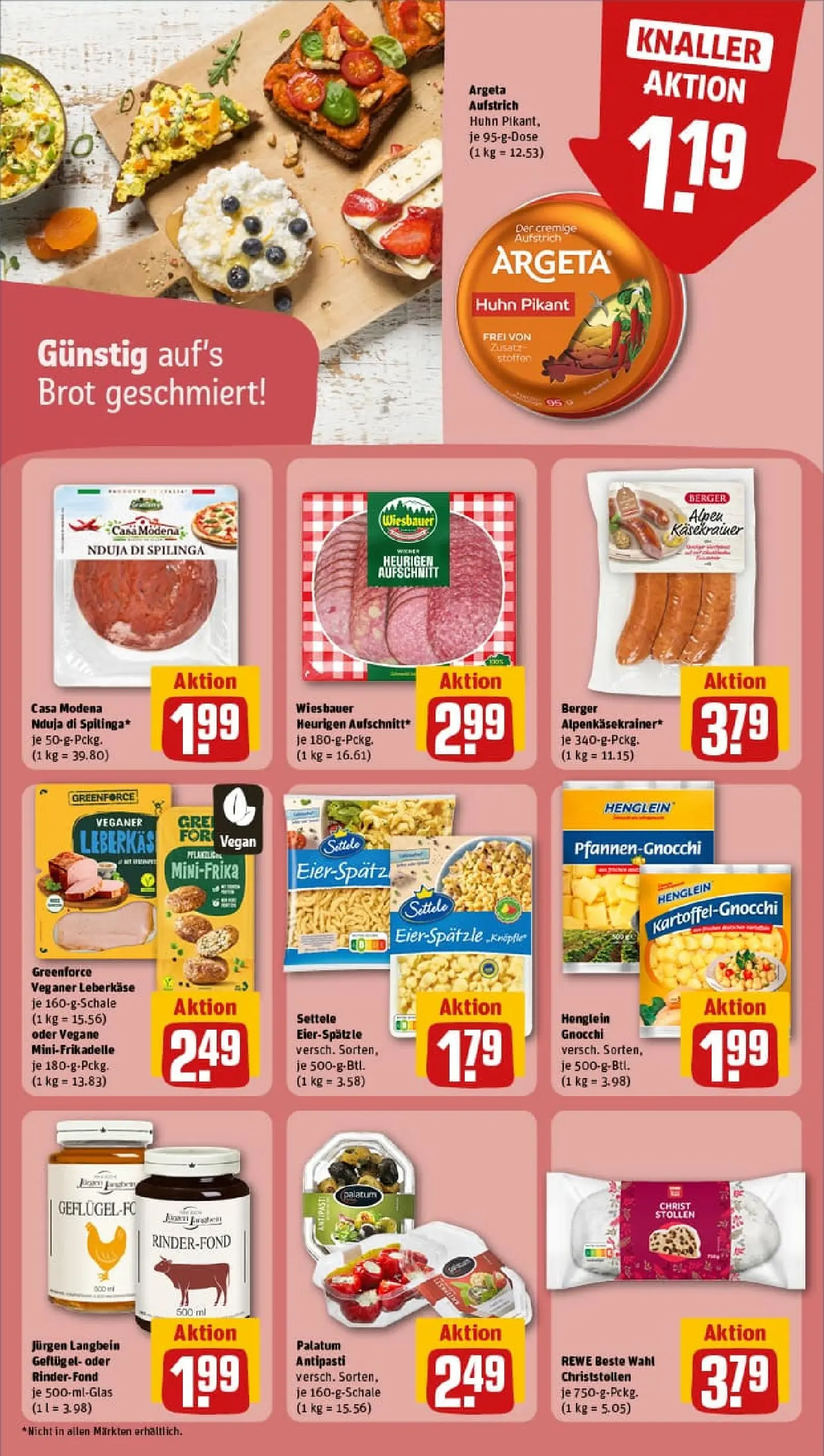 REWE Prospekt ab 26.10.2025 zum Blättern » Angebote | Seite: 20 | Produkte: Käsekrainer, Brot, Leberkase