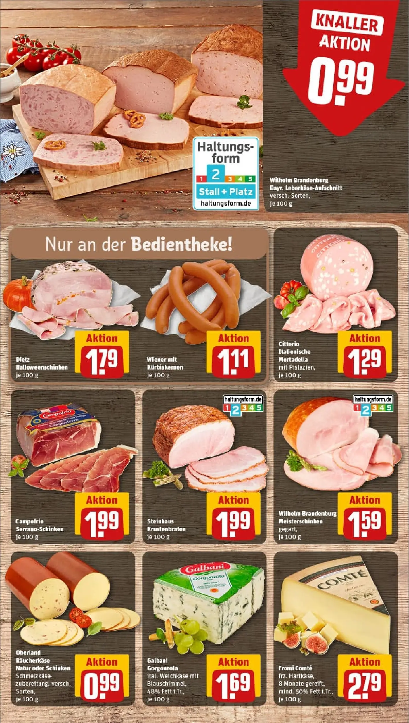 REWE Prospekt ab 26.10.2025 zum Blättern » Angebote | Seite: 11 | Produkte: Krustenbraten, Schinken