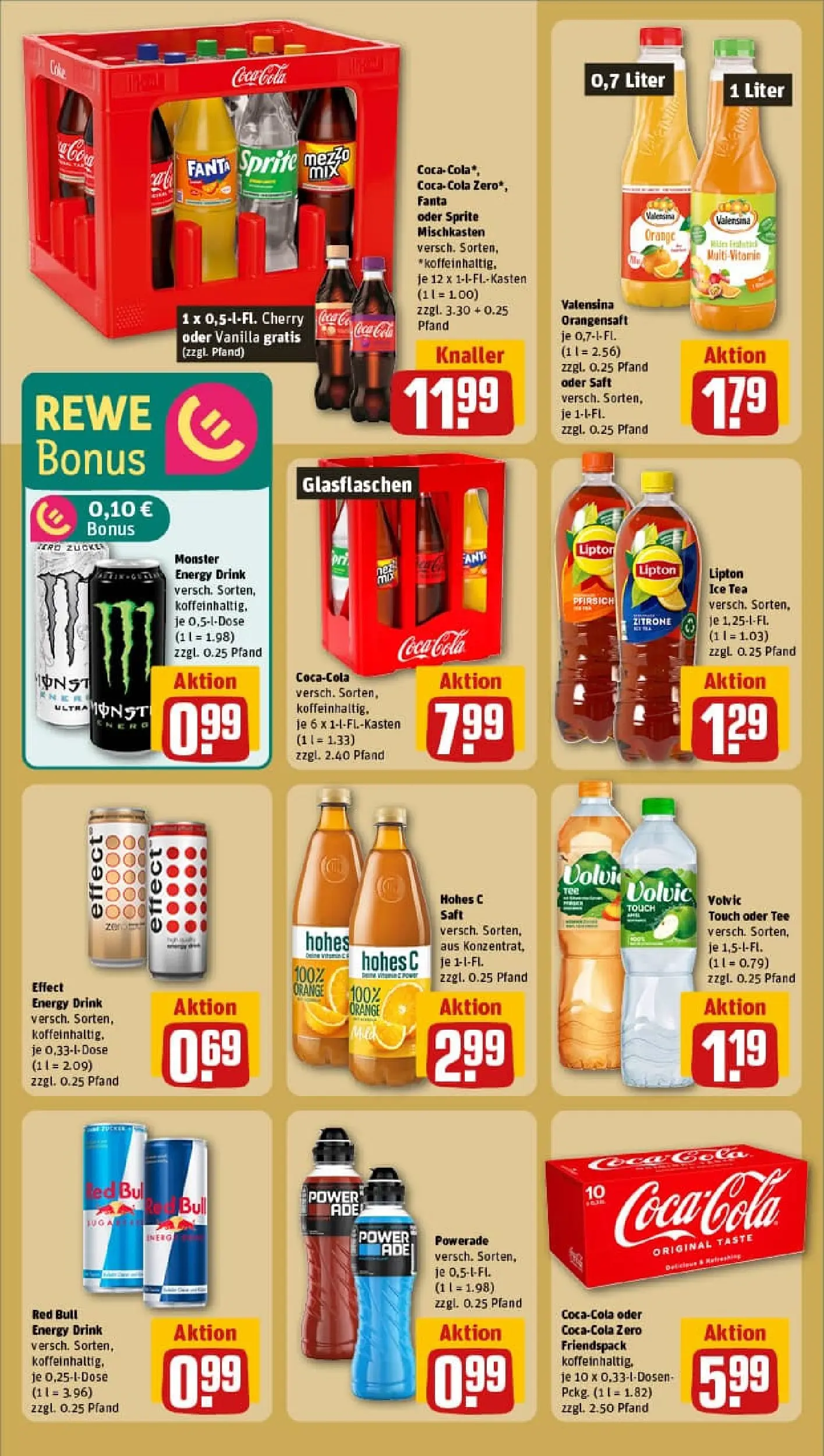 REWE Prospekt ab 26.10.2025 zum Blättern » Angebote | Seite: 18 | Produkte: Red bull, Cola, Orangensaft, Pfirsich
