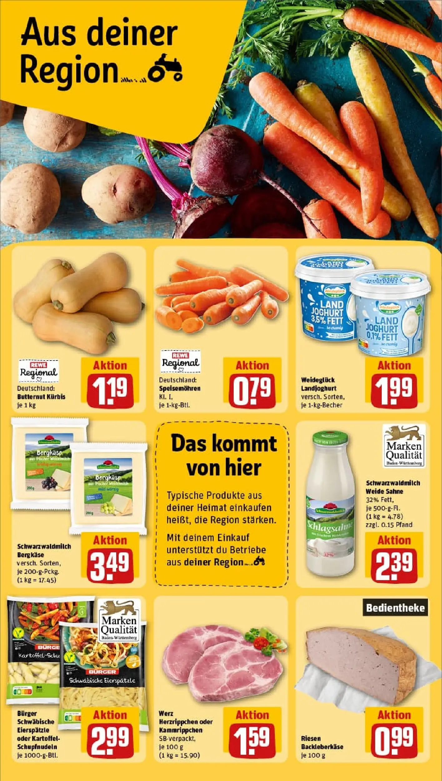 REWE Prospekt ab 26.10.2025 zum Blättern » Angebote | Seite: 24 | Produkte: Joghurt, Burger, Kürbis, Pasta