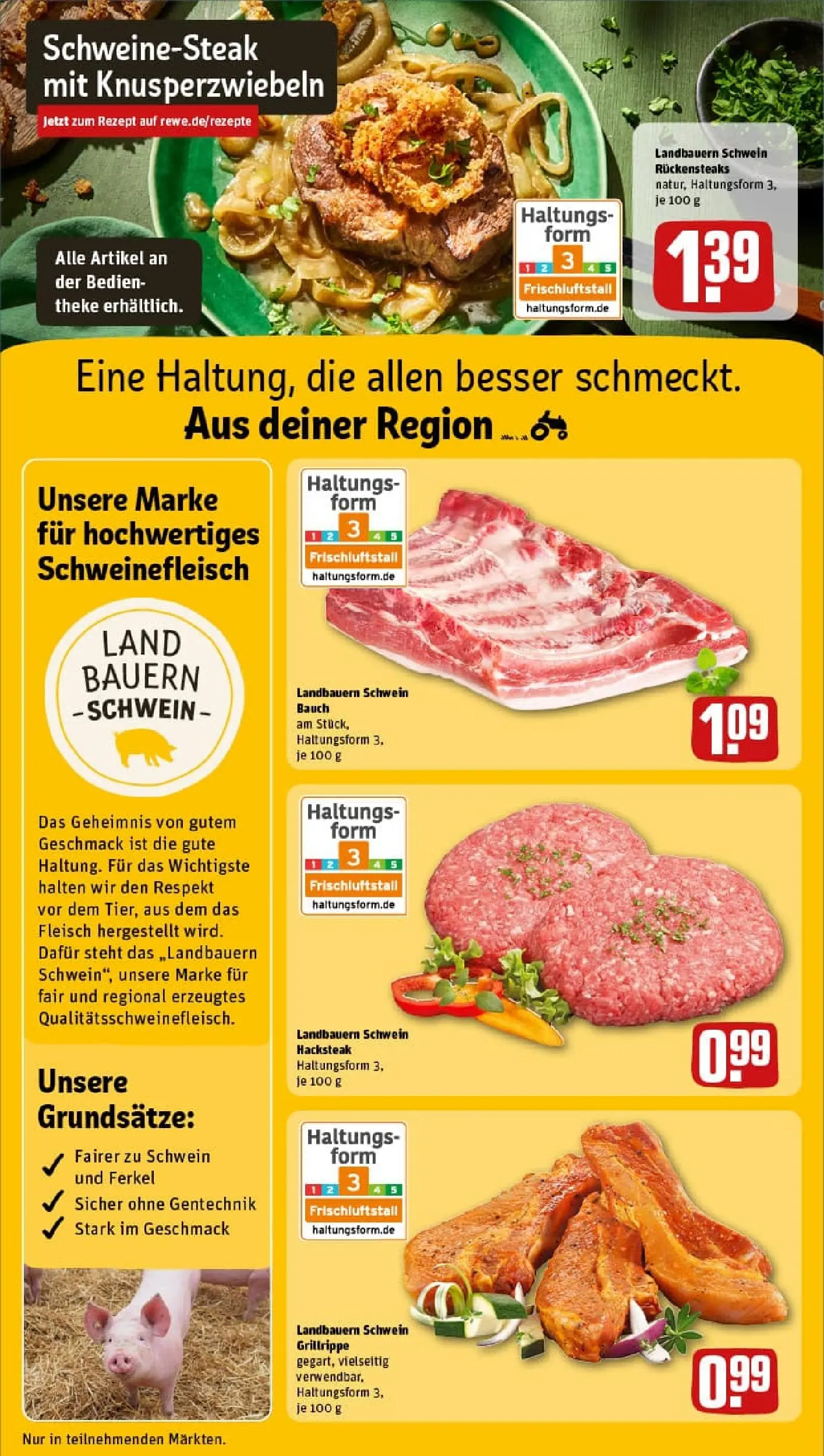 REWE Prospekt ab 26.10.2025 zum Blättern » Angebote | Seite: 12 | Produkte: Theke, Schweinefleisch, Steak, Fleisch