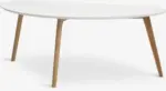 JYSK JYSK Маса за кафе LEJRE 60x120 бяла/натурален дъб - до 27-10-25